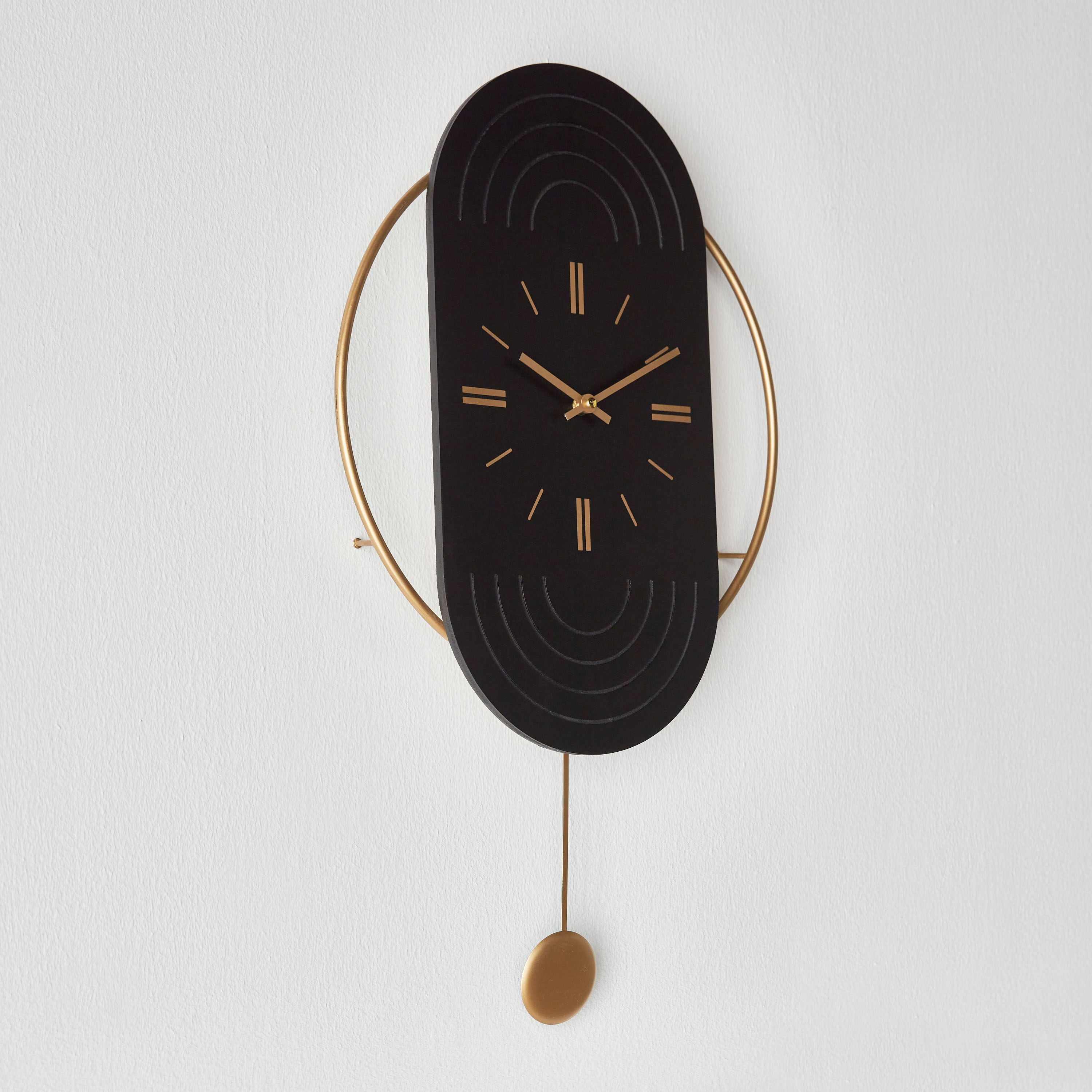 Dahlia Pendulum Clock - 70x40 cm-household-walldecorandmirrors-clocks-image-2