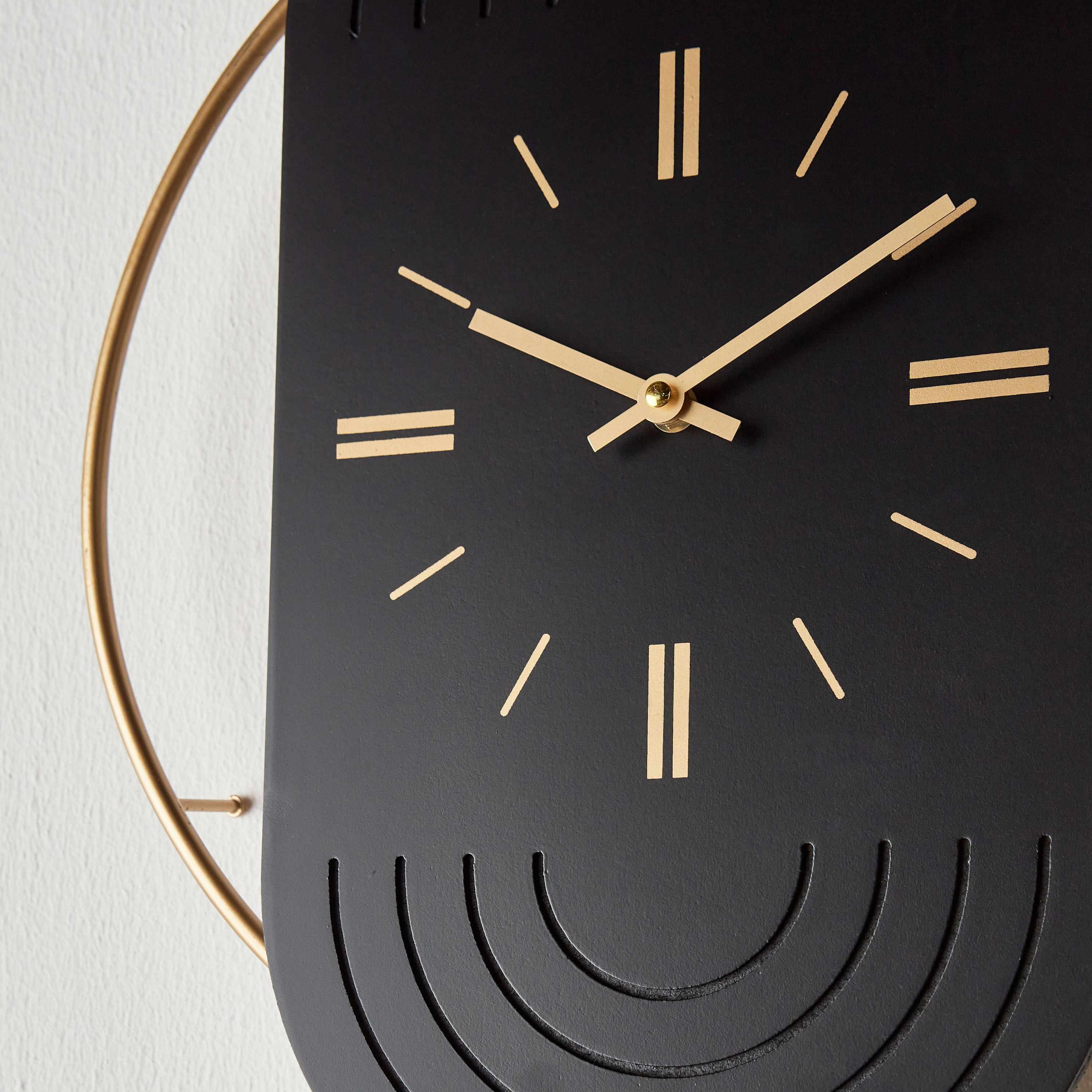 Dahlia Pendulum Clock - 70x40 cm-household-walldecorandmirrors-clocks-image-3