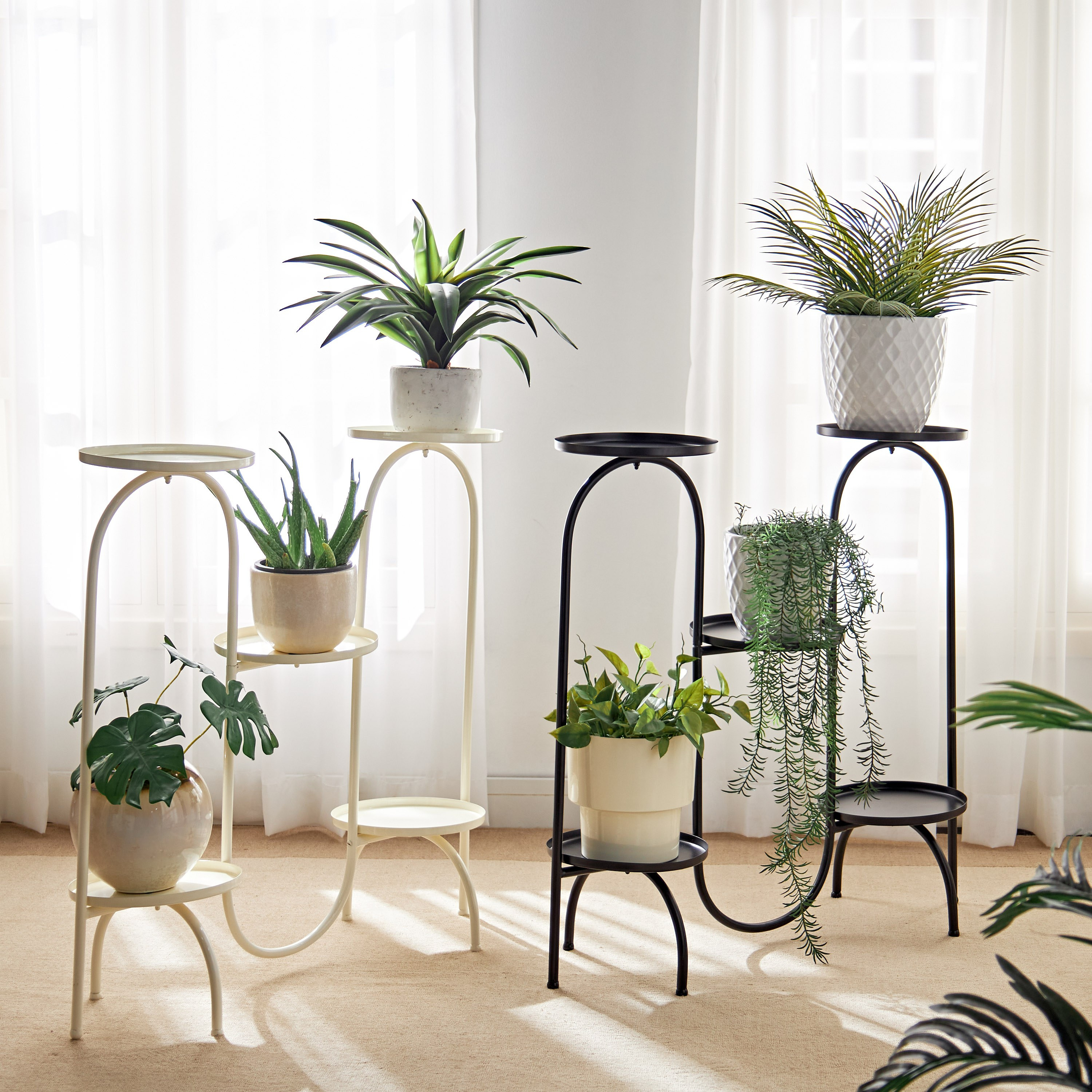 Stowe Planter Metal Stand - 84 cm-household-gardenandoutdoor-trellisandstands-plantstands-image-3