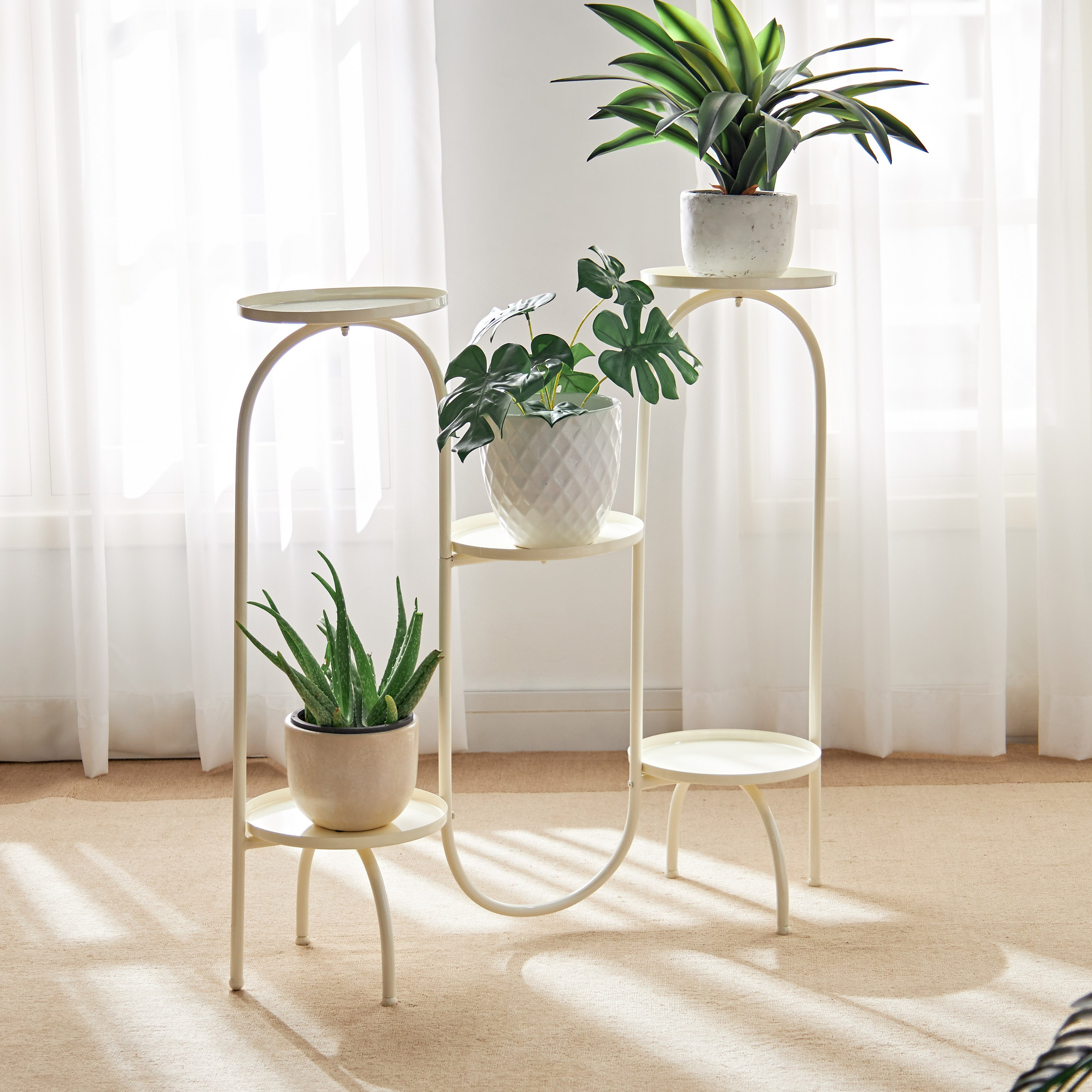 Stowe Planter Metal Stand - 84 cm-household-gardenandoutdoor-trellisandstands-plantstands-image-1