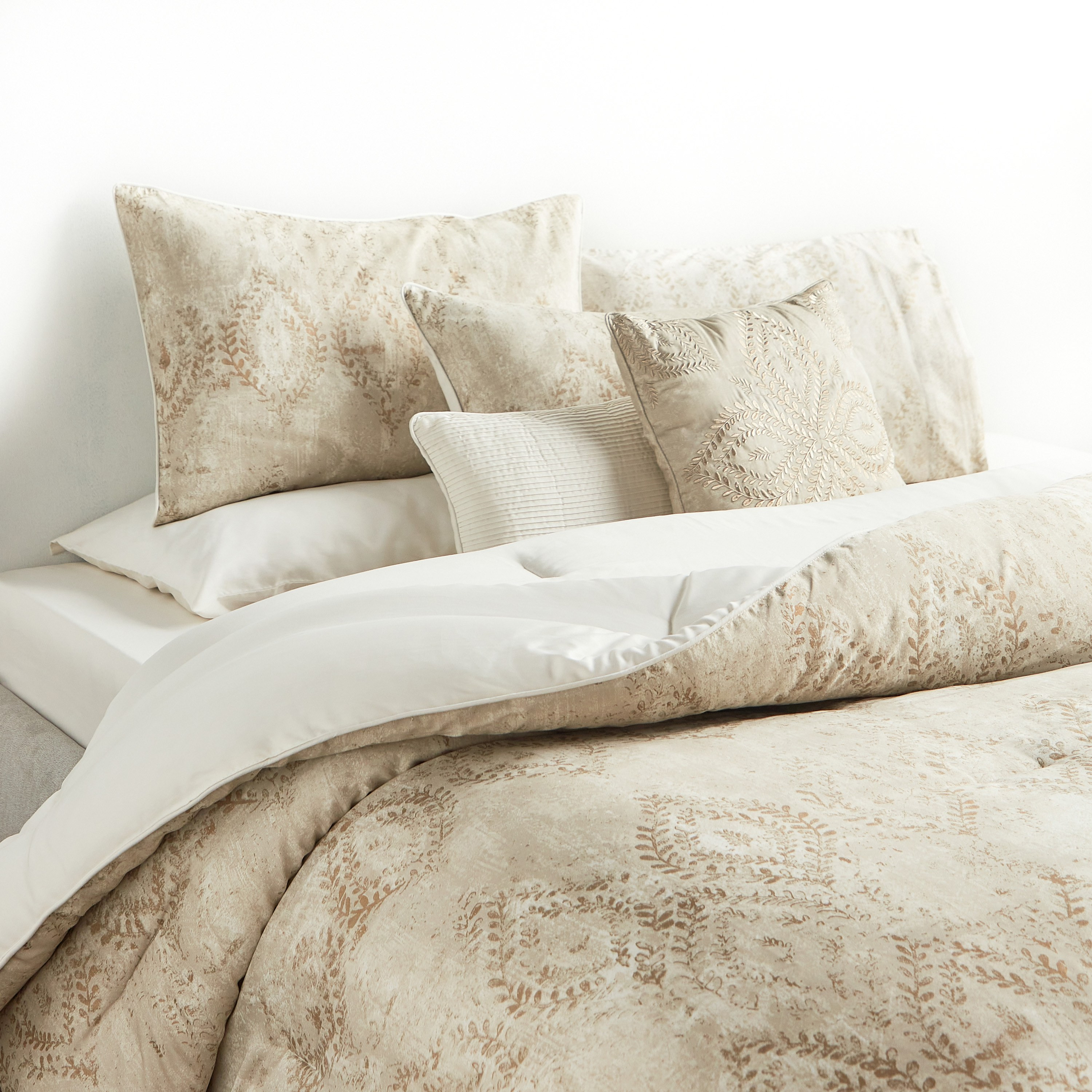 Milazzo Cotton Printed 300 Thread Count 8-Piece King Comforter and Sheet Set - 250x260 cm-household-bedding-comfortersandbedspreads-bedinabag-image-1