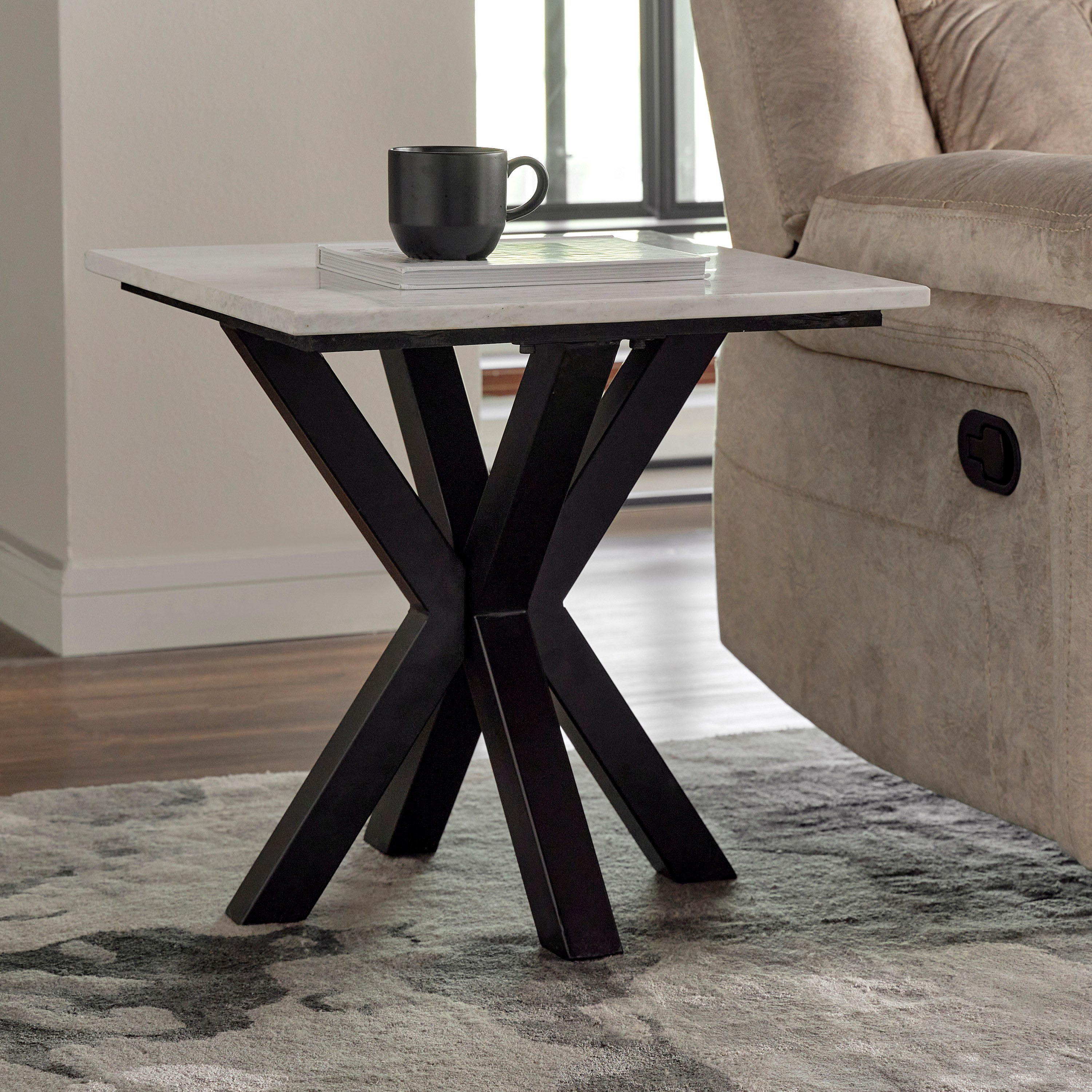 طاولة جانبية بسطح رخامي - هيفن-furniture-livingroom-sideandendtables-image-1