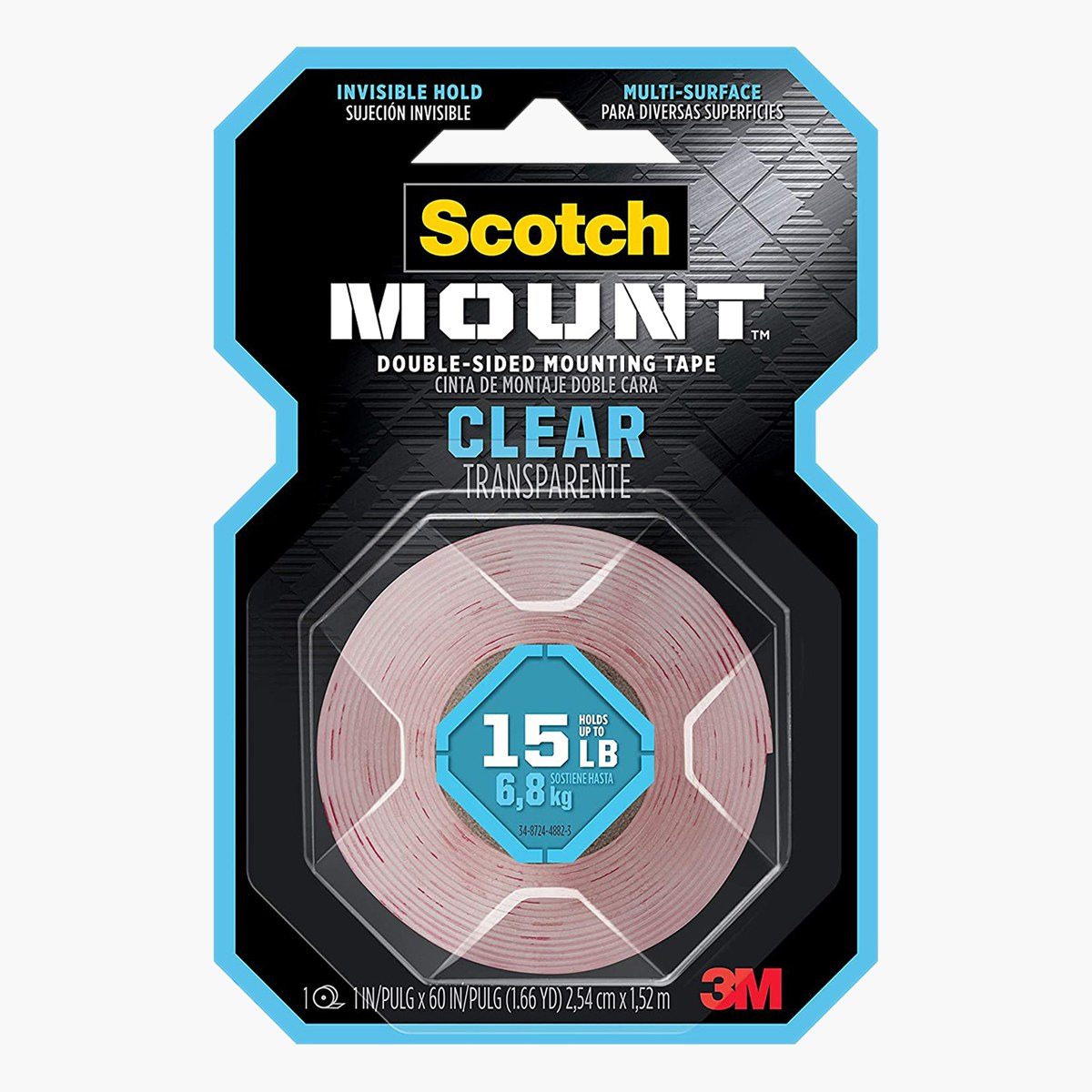 3M Scotch Extremely Strong Mounting Clear Tape-household-walldecorandmirrors-wallaccessories-image-1