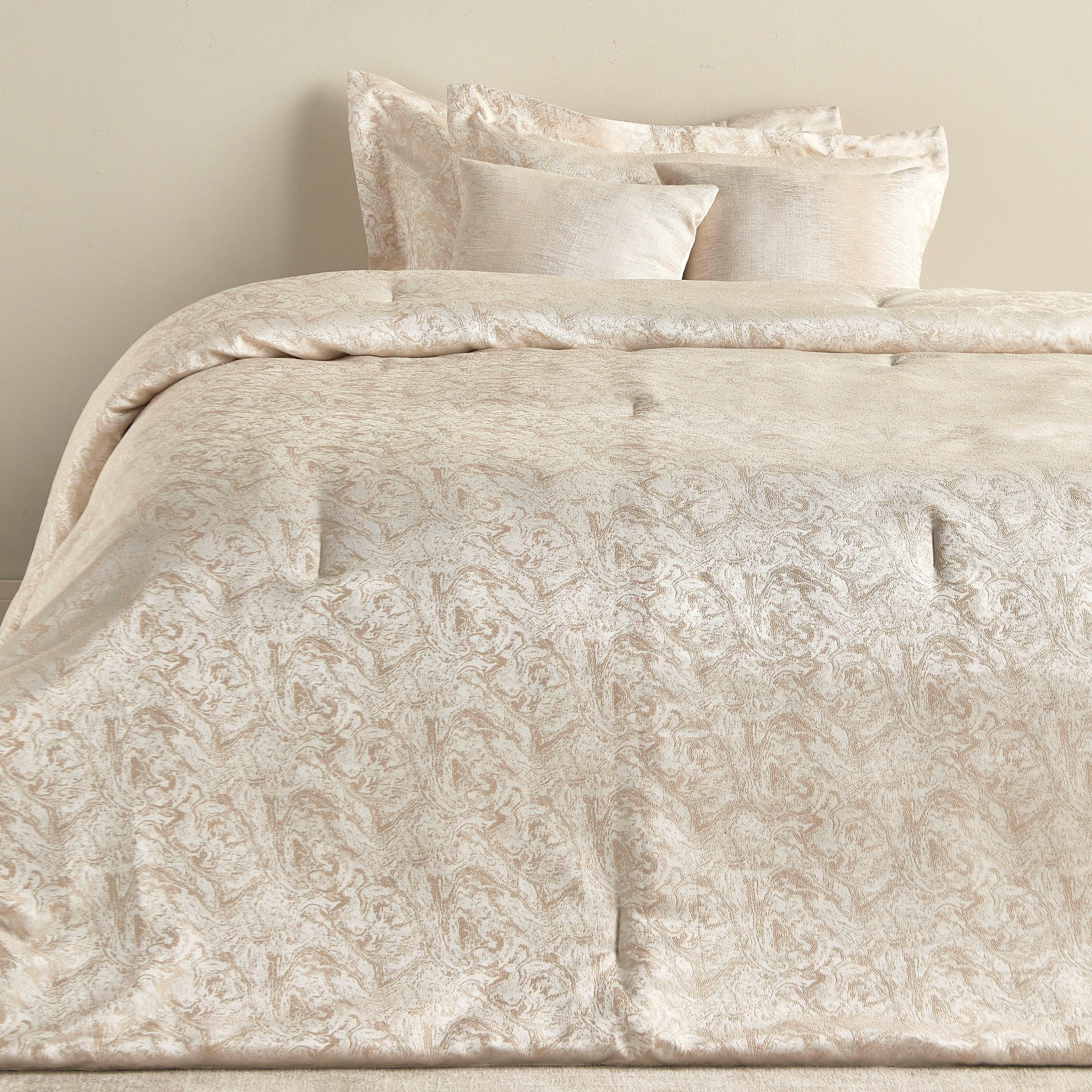Pearl Jacquard 6-Piece Super King  Comforter and Sheet Set - 240x260 cm-household-bedding-comfortersandbedspreads-bedinabag-image-2