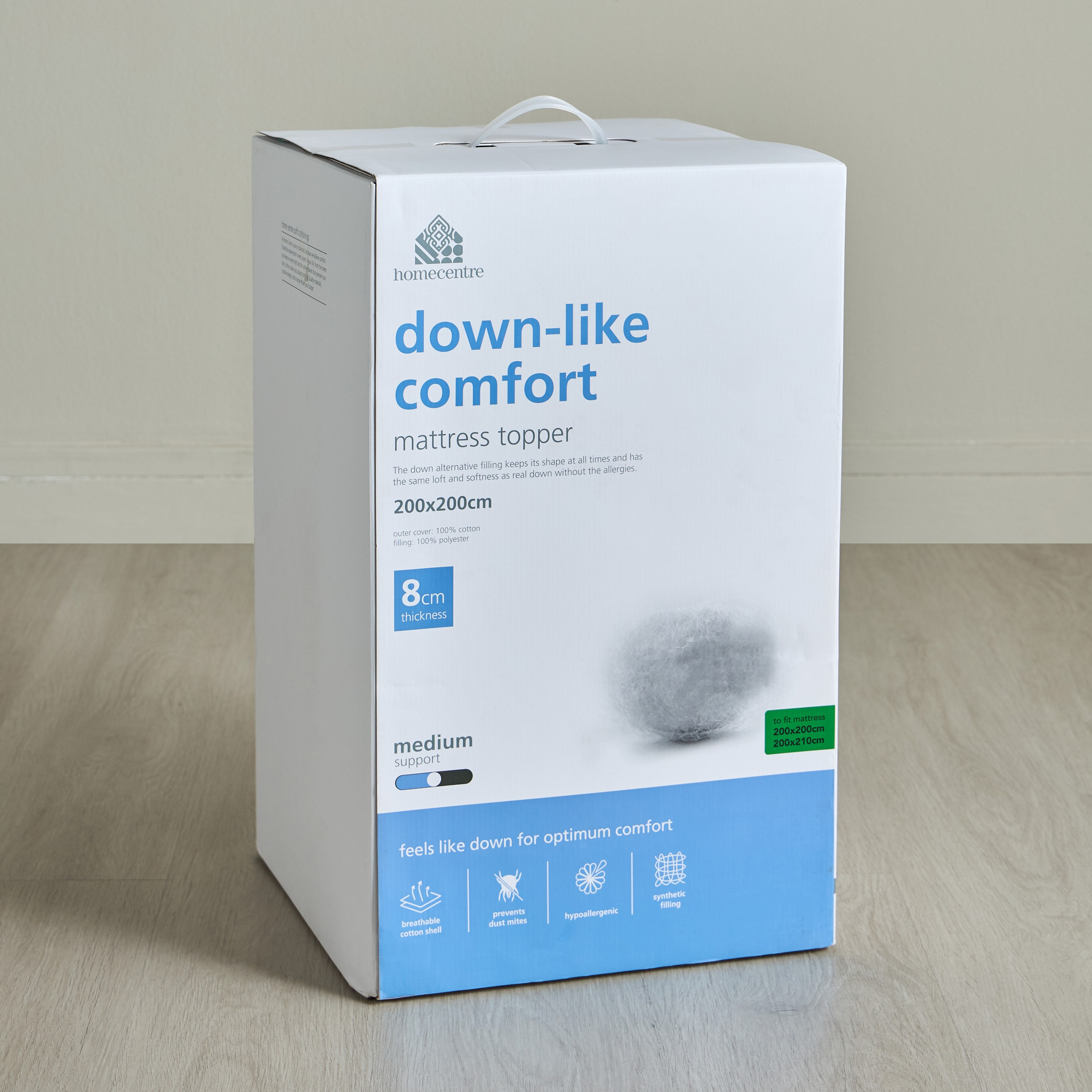 Lucent Plus Premium Down Alternative Super King Mattress Topper  - 200x200x8 cm-household-bedding-mattresstoppersandprotectors-mattresstoppers-image-4