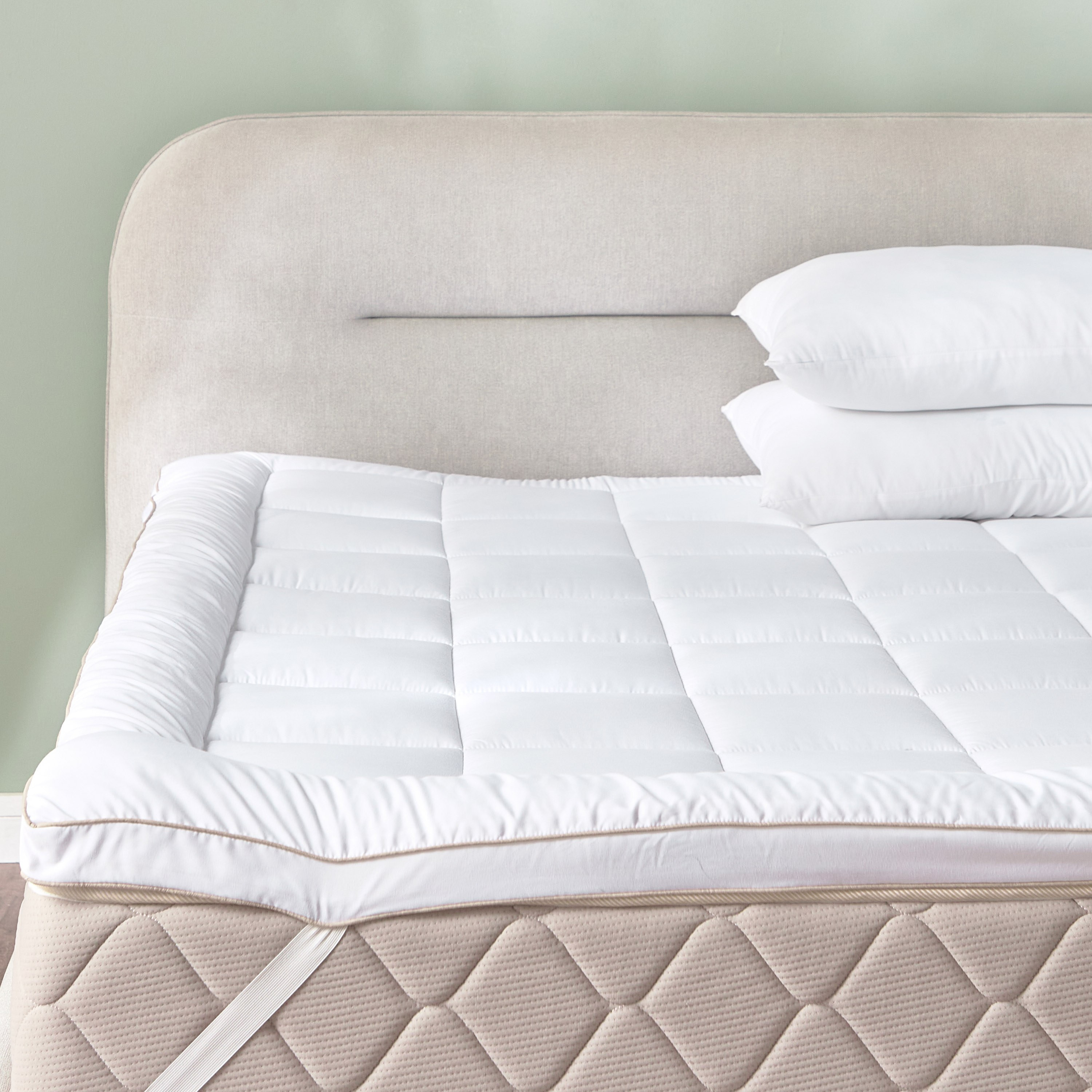 Lunar Single Mattress Topper - 90x200x4 cm-household-bedding-mattresstoppersandprotectors-mattresstoppers-image-5