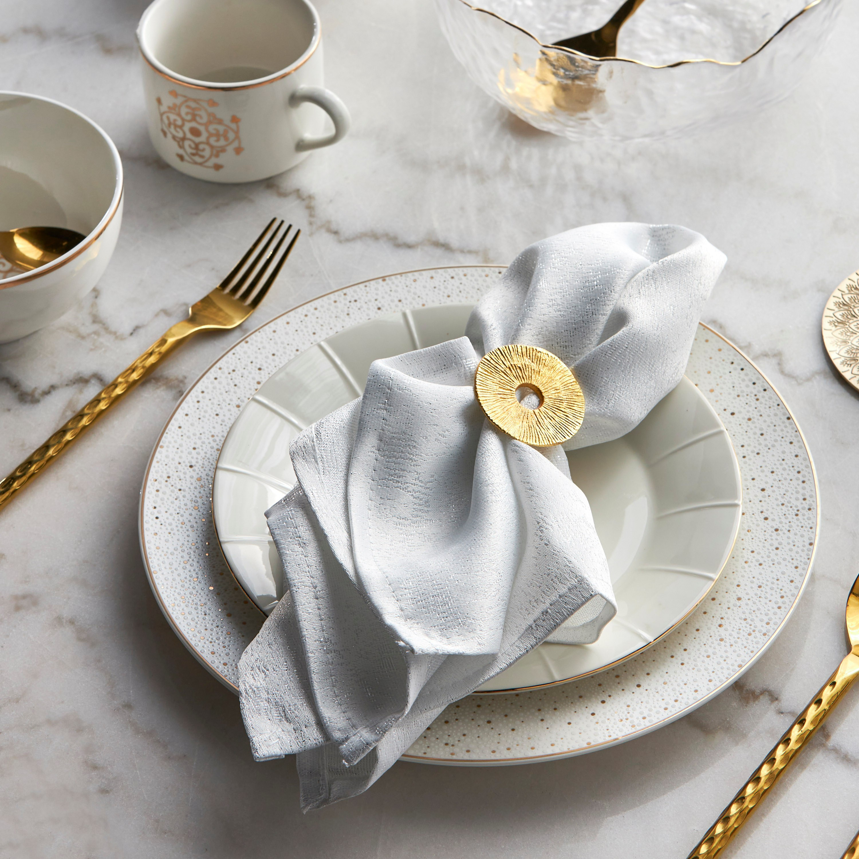 Sparkle 4-Piece Napkin Set - 45x45 cm-household-dining-tablelinen-napkinsandaccessories-image-3
