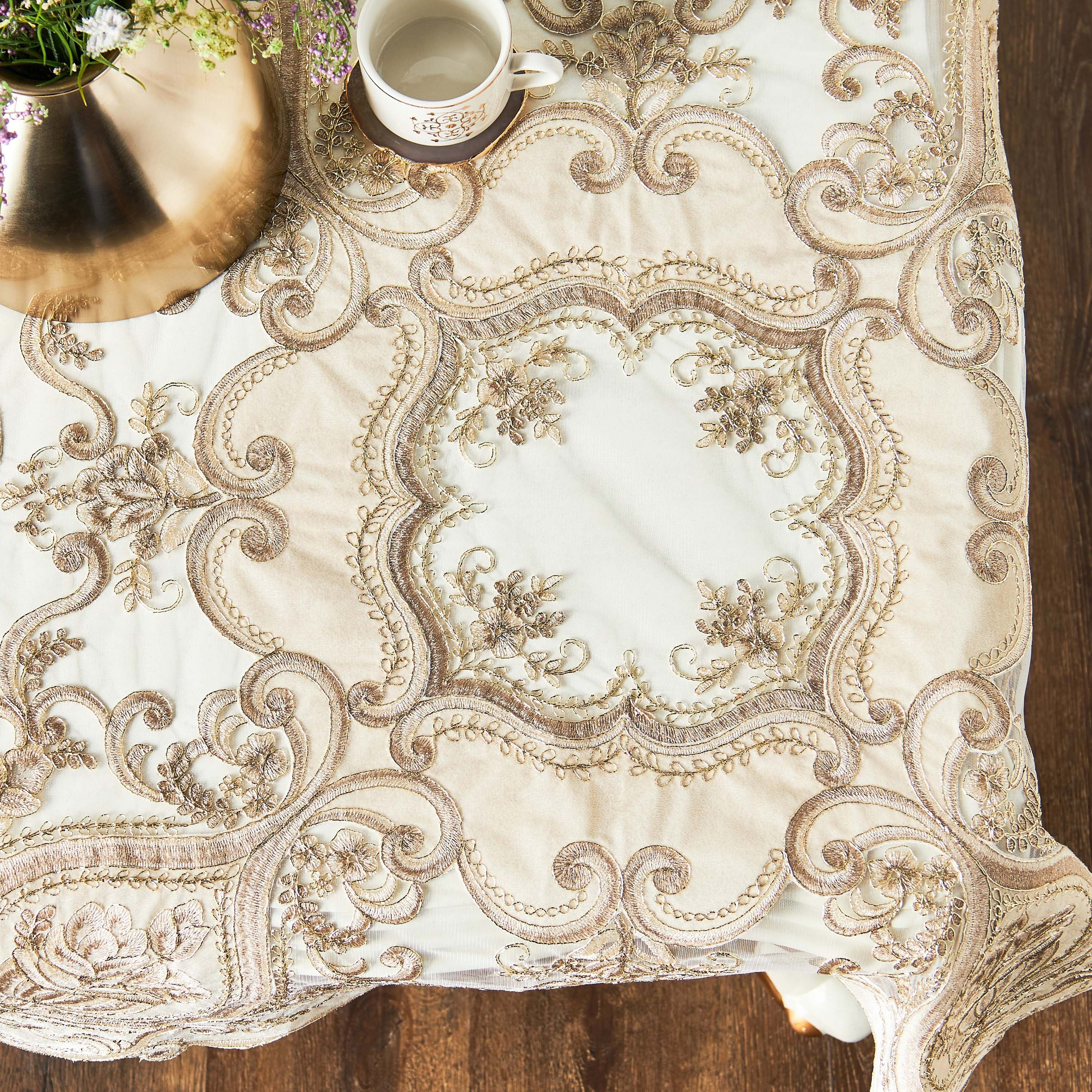 غطاء طاولة - أديلين - 85x85 سم-household-dining-tablelinen-runnersandtablecovers-image-2