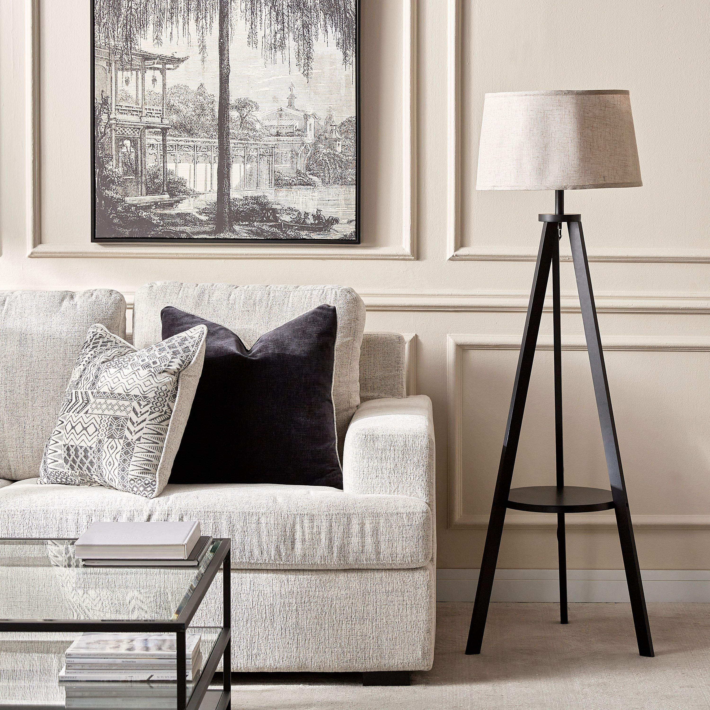 Midon Wooden Tripod Floor Lamp - 157 cm-household-lighting-floorlamps-image-5