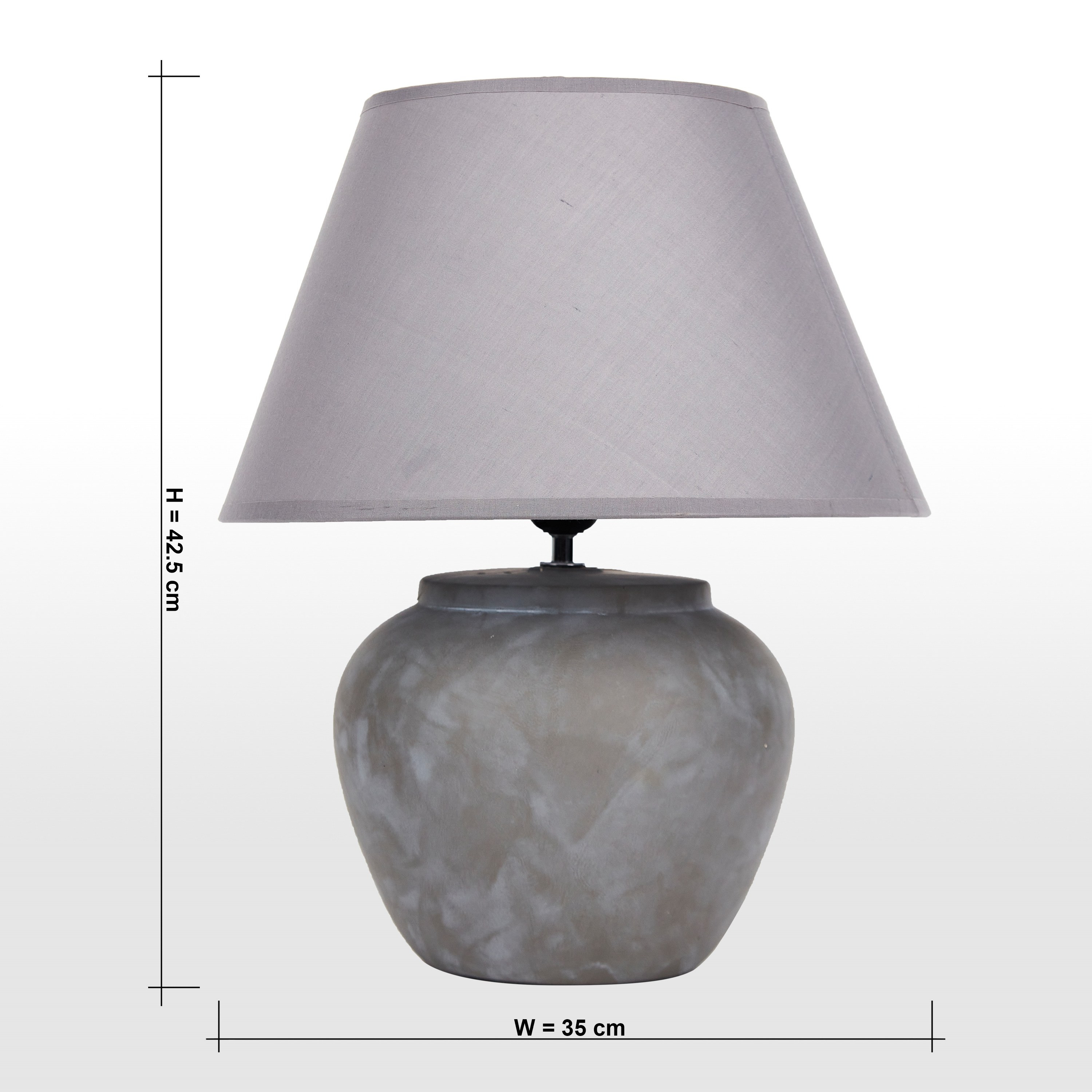 Urania Ceramic Table Lamp - 42 cm-household-lighting-tableanddesklamps-image-5
