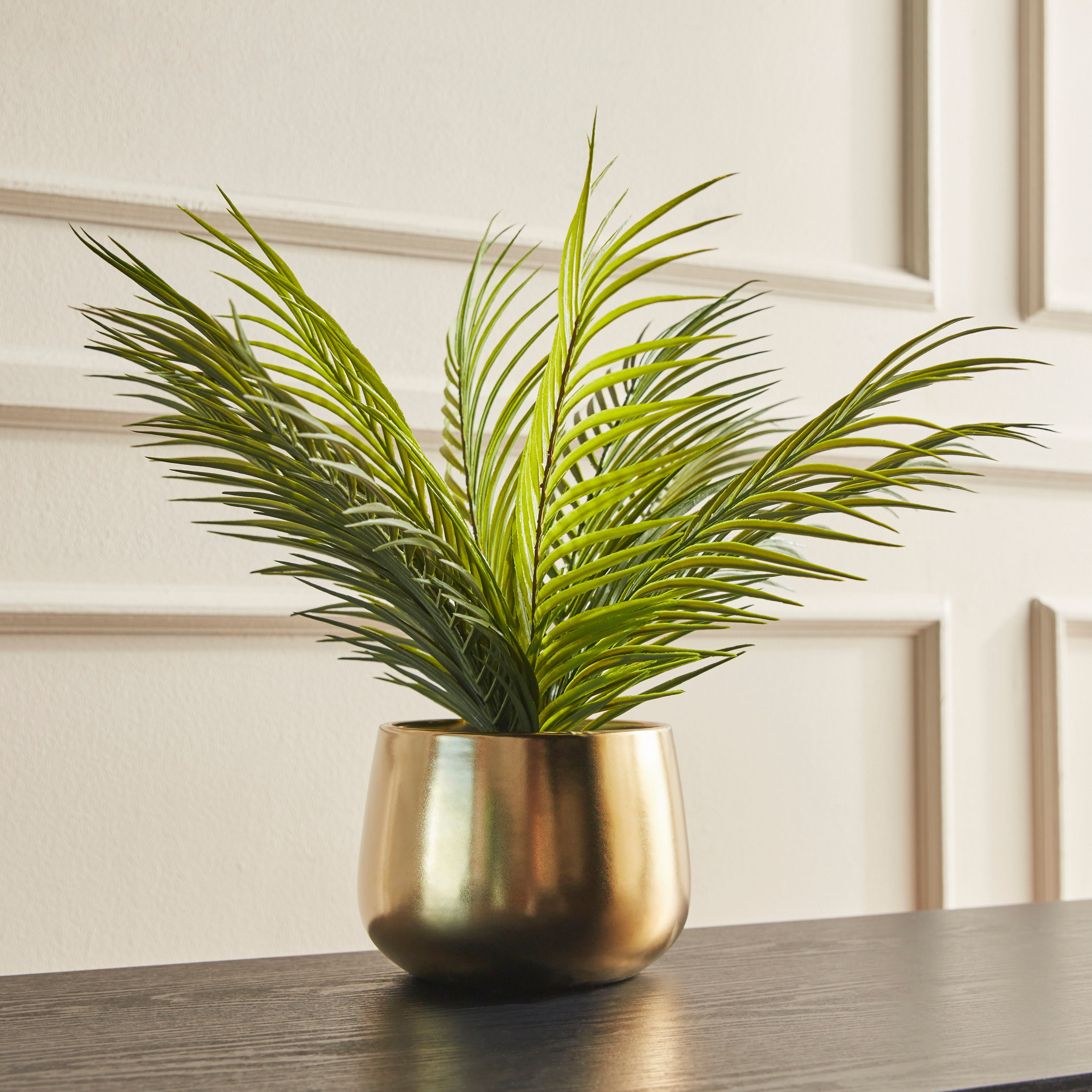 Nitid Palm in Pot - 44 cm-household-gardenandoutdoor-artificialplants-pottedplants-image-1