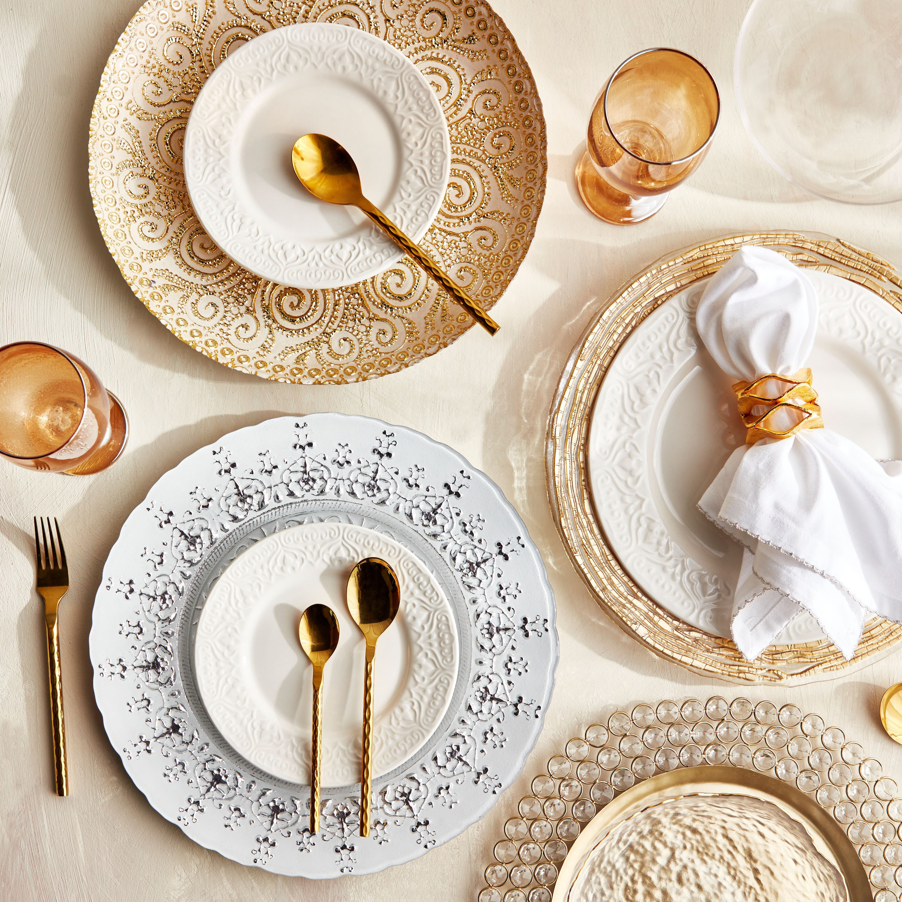 صحن كبير زجاج - إيميلي - 33 سم-household-dining-dinnerware-plates-image-3