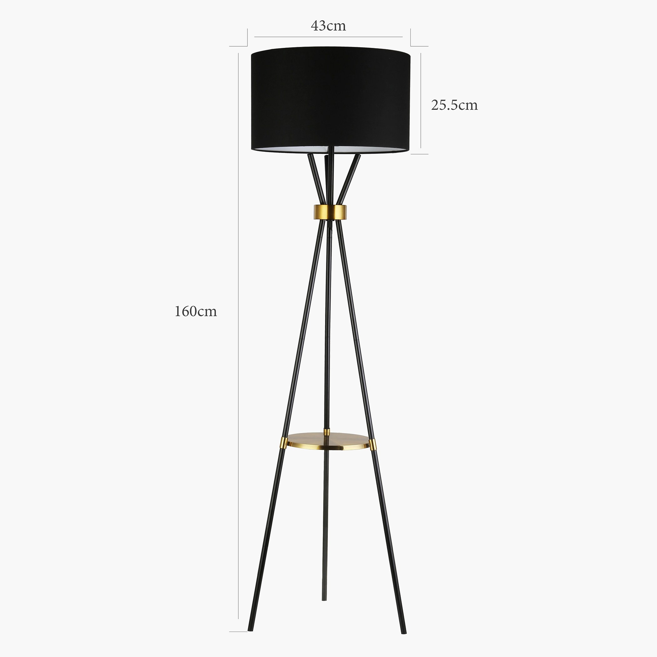 Callisto Metal Tripod Floor Lamp - 163 cm-household-lighting-floorlamps-image-7