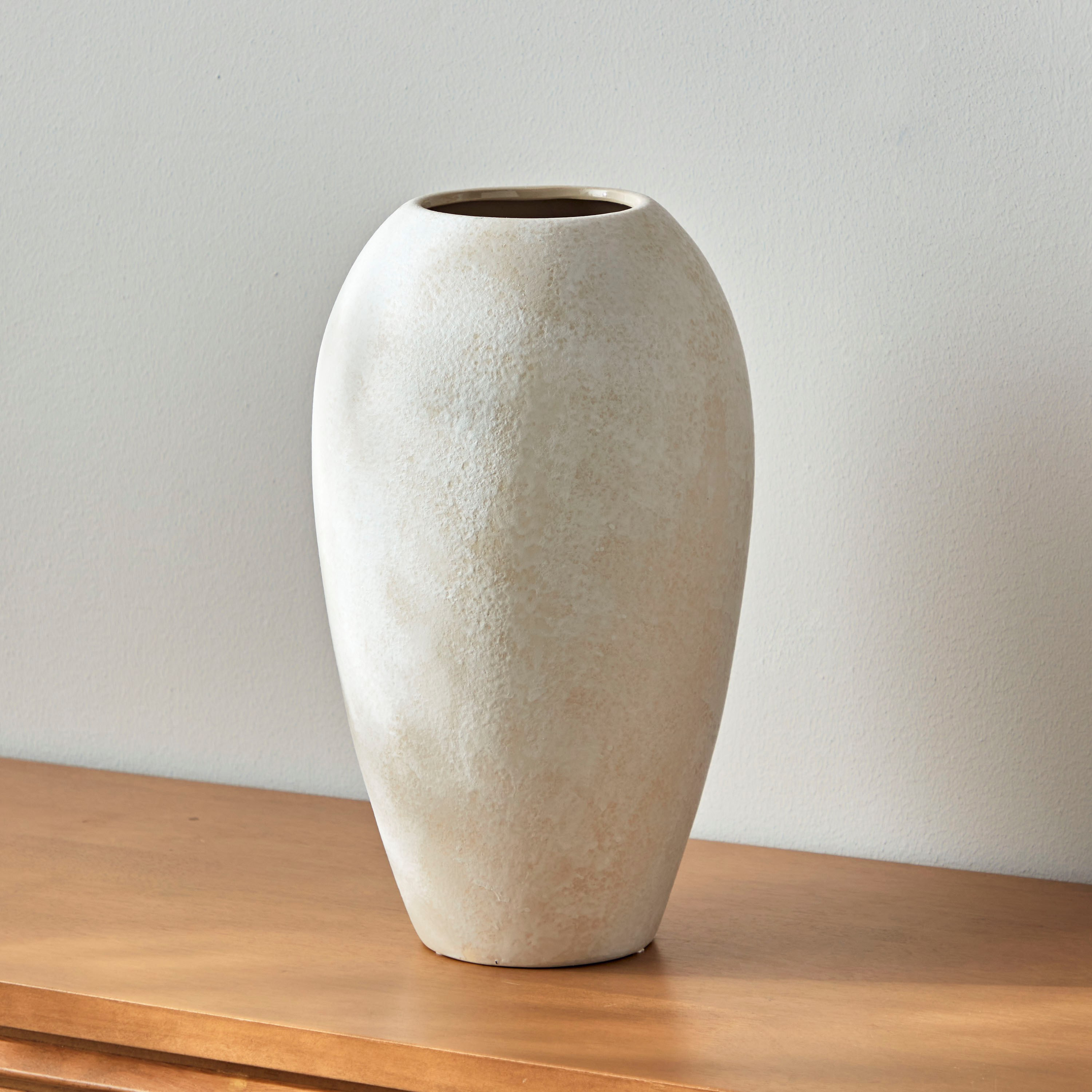 Sable Sand Ceramic Vase - 40 cm-household-decor-vasesandbowls-image-1
