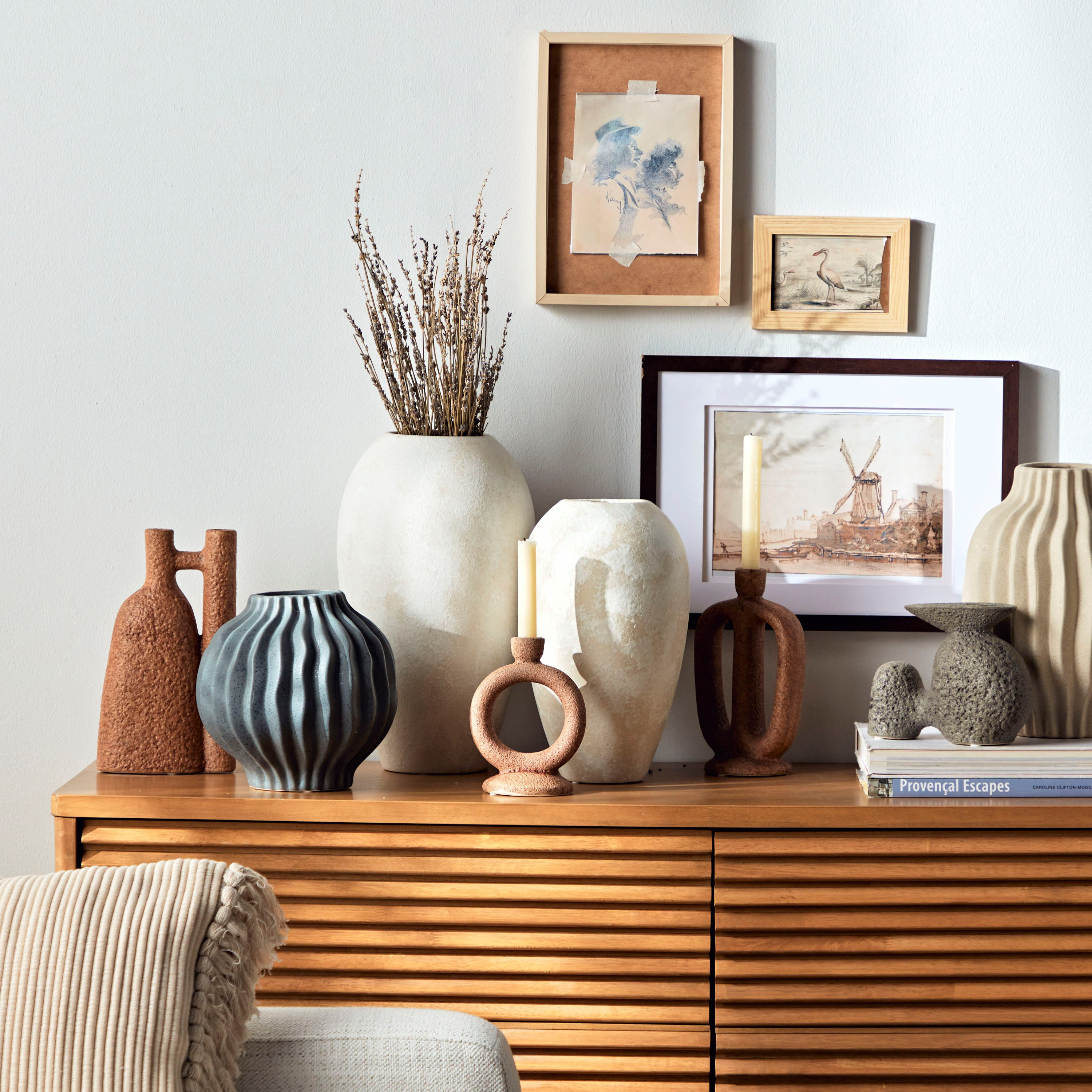 Sable Sand Ceramic Vase - 40 cm-household-decor-vasesandbowls-image-3