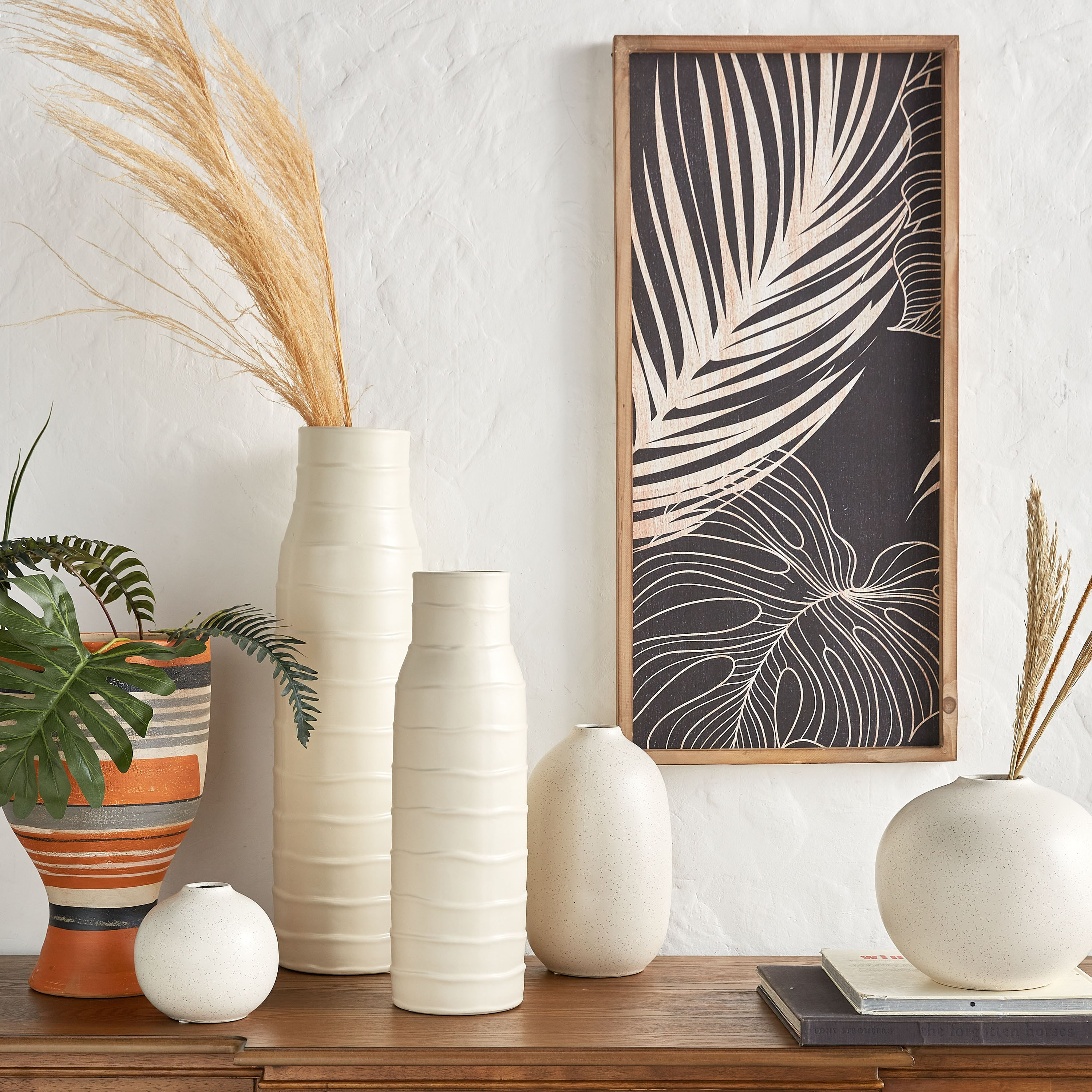 Tordillo Speckled Ceramic Vase - 20 cm-household-decor-vasesandbowls-image-3