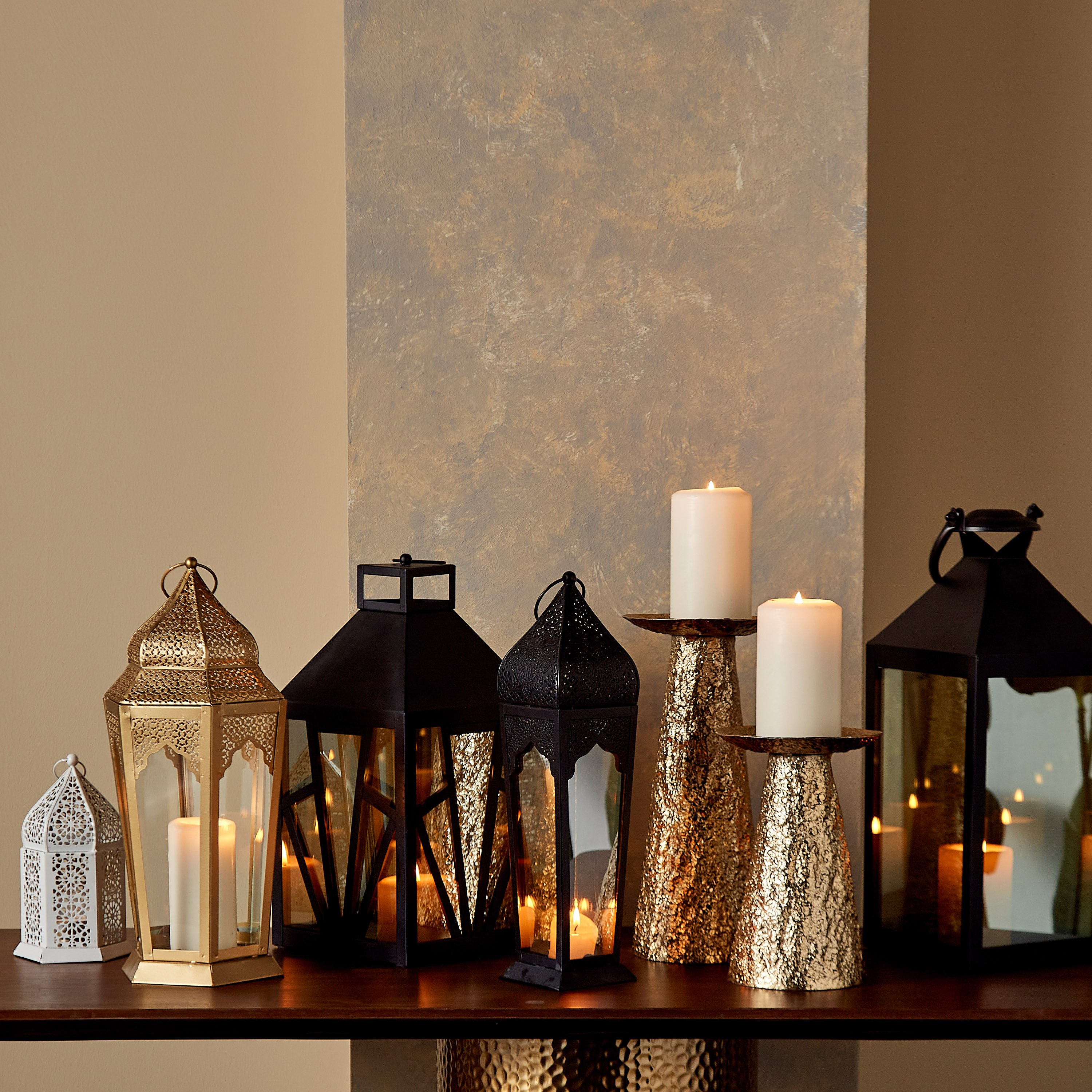 Modern Nomad Round Pillar Candleholder-household-decor-candleholdersandlanterns-image-4