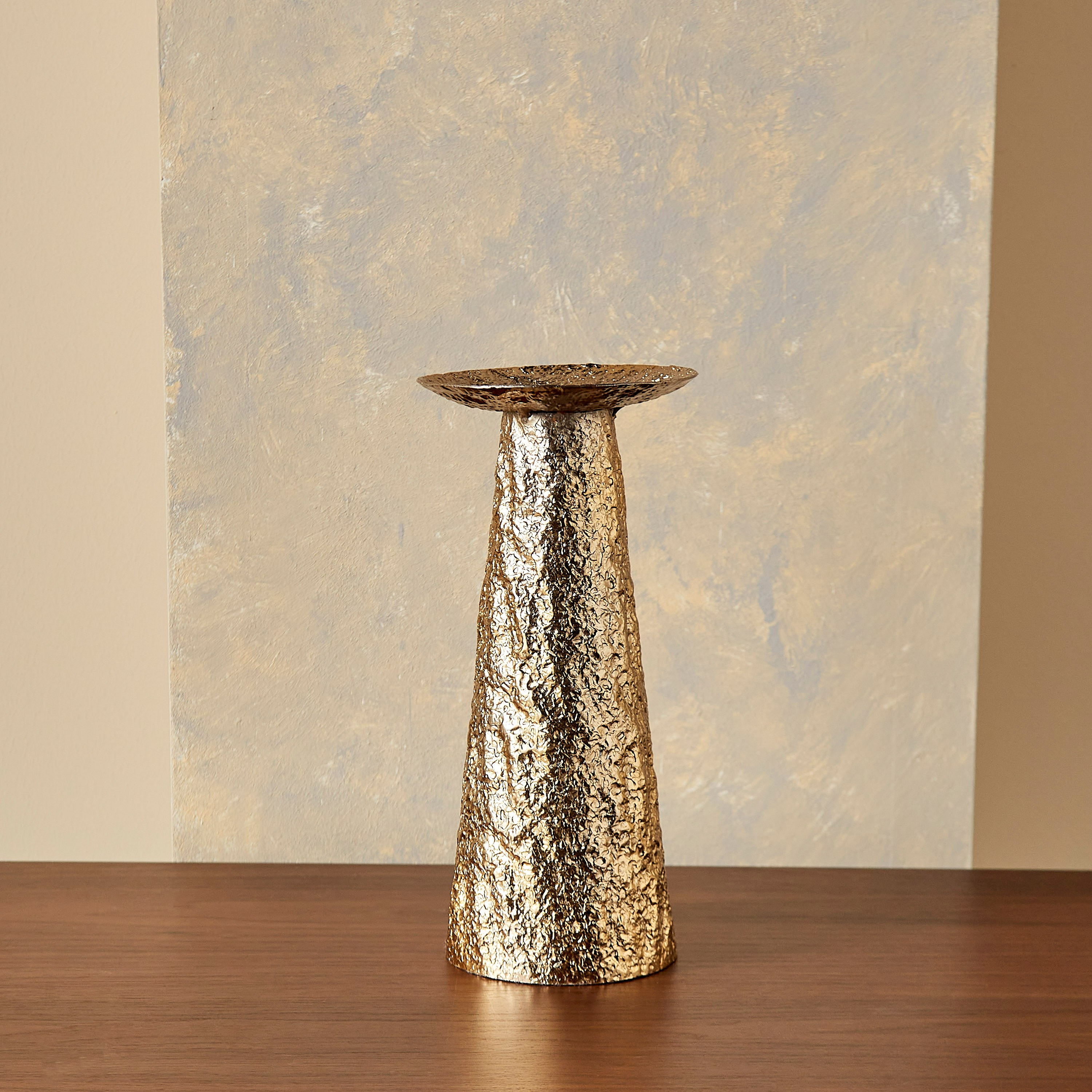 Modern Nomad Sandy Pillar Candleholder-household-decor-candleholdersandlanterns-image-2