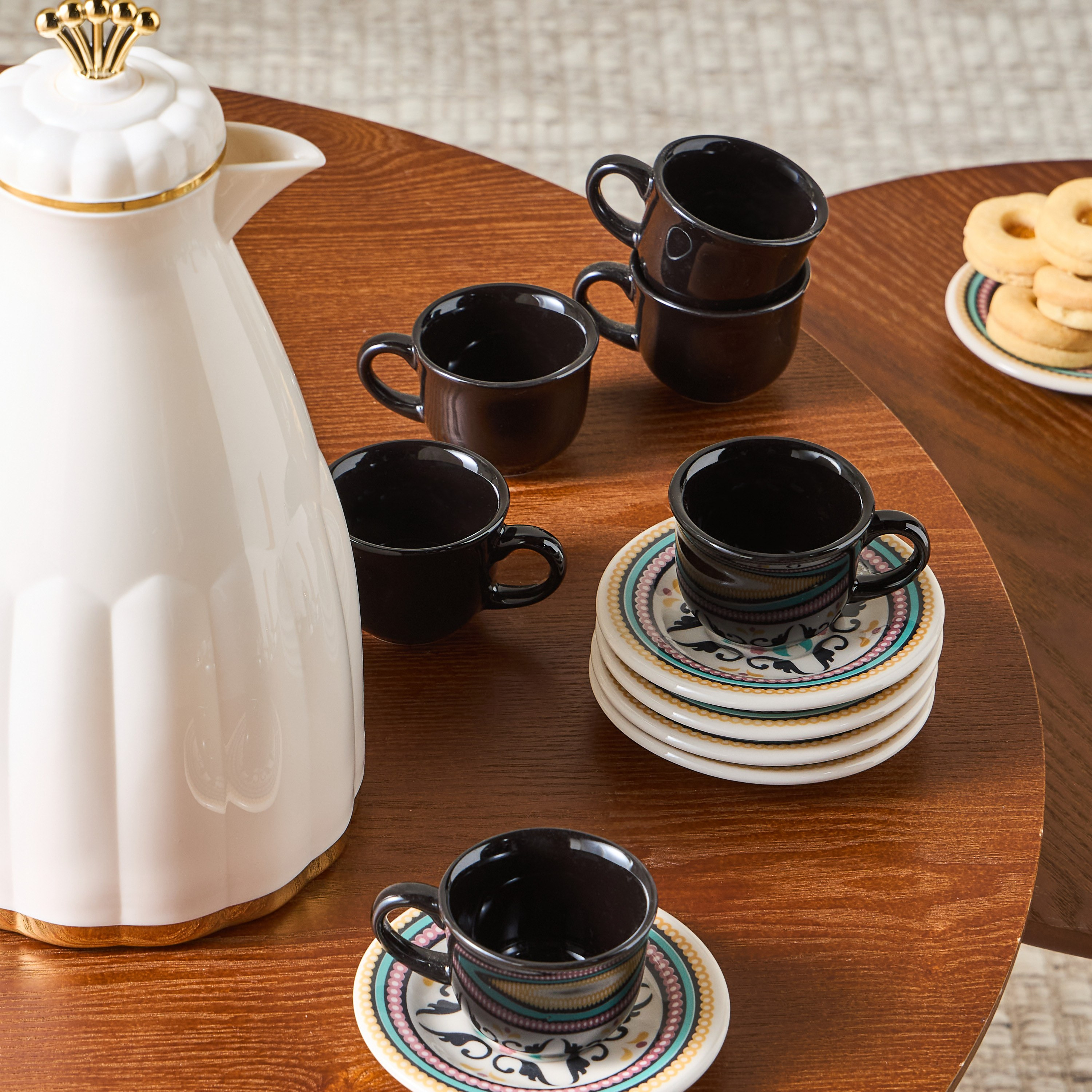 Floreal Luiza 12-Piece Ceramic Espresso Set - 65 ml, Serves 6-household-dining-teaandcoffee-teaandcoffeesets-image-4