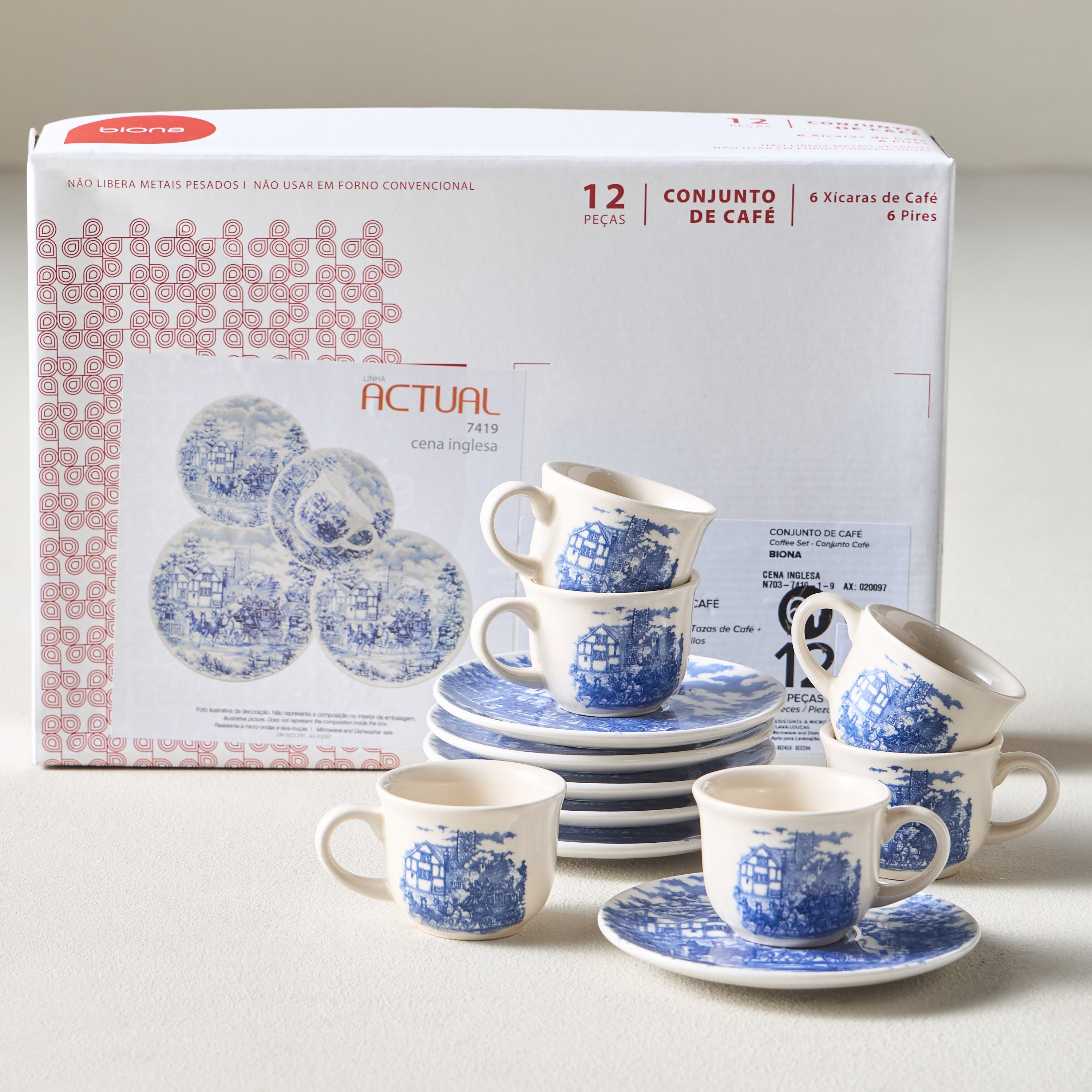 Cena 12-Piece Ceramic Espresso Set - 65 ml, Serves 6-household-dining-teaandcoffee-teaandcoffeesets-image-5
