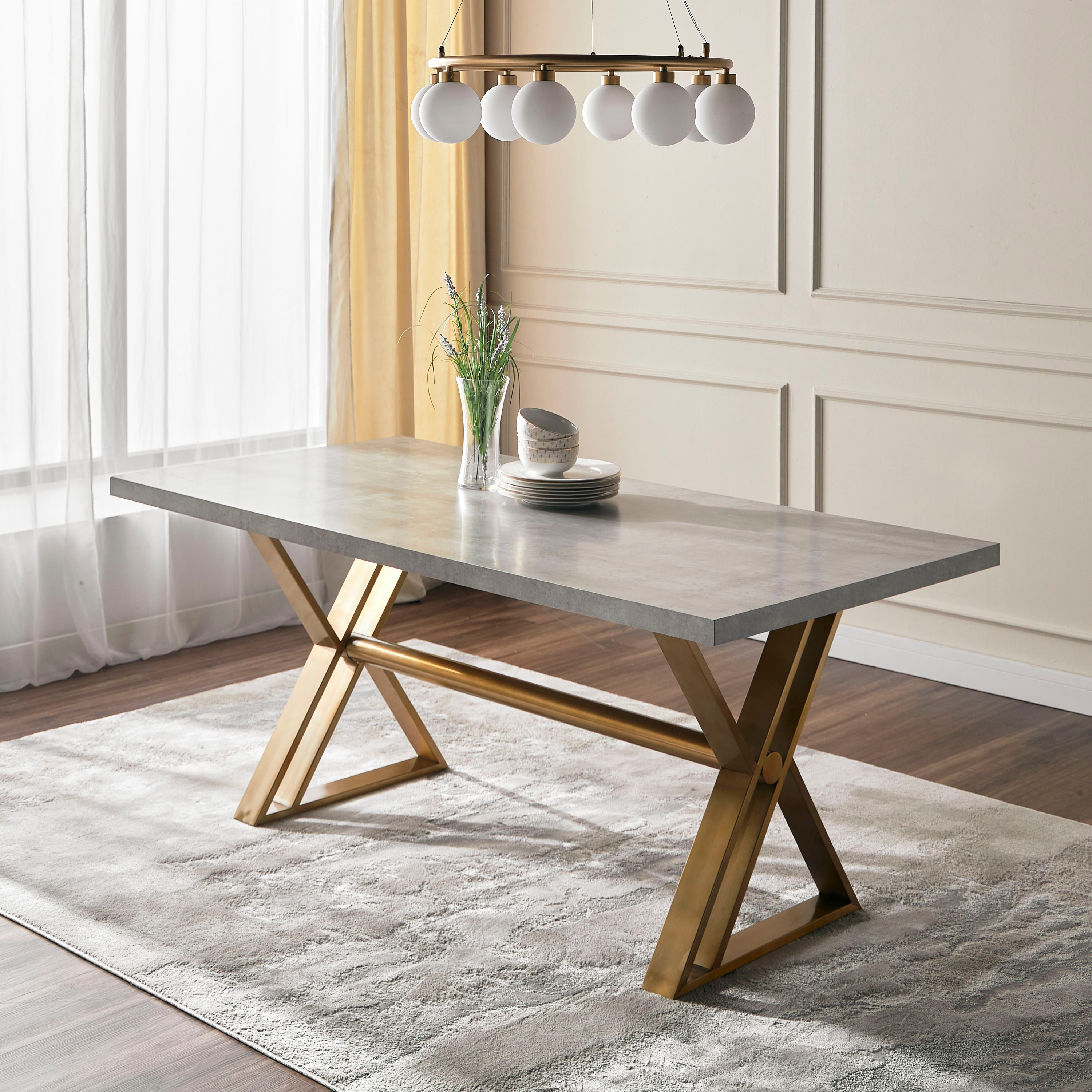 Modular shop dining table