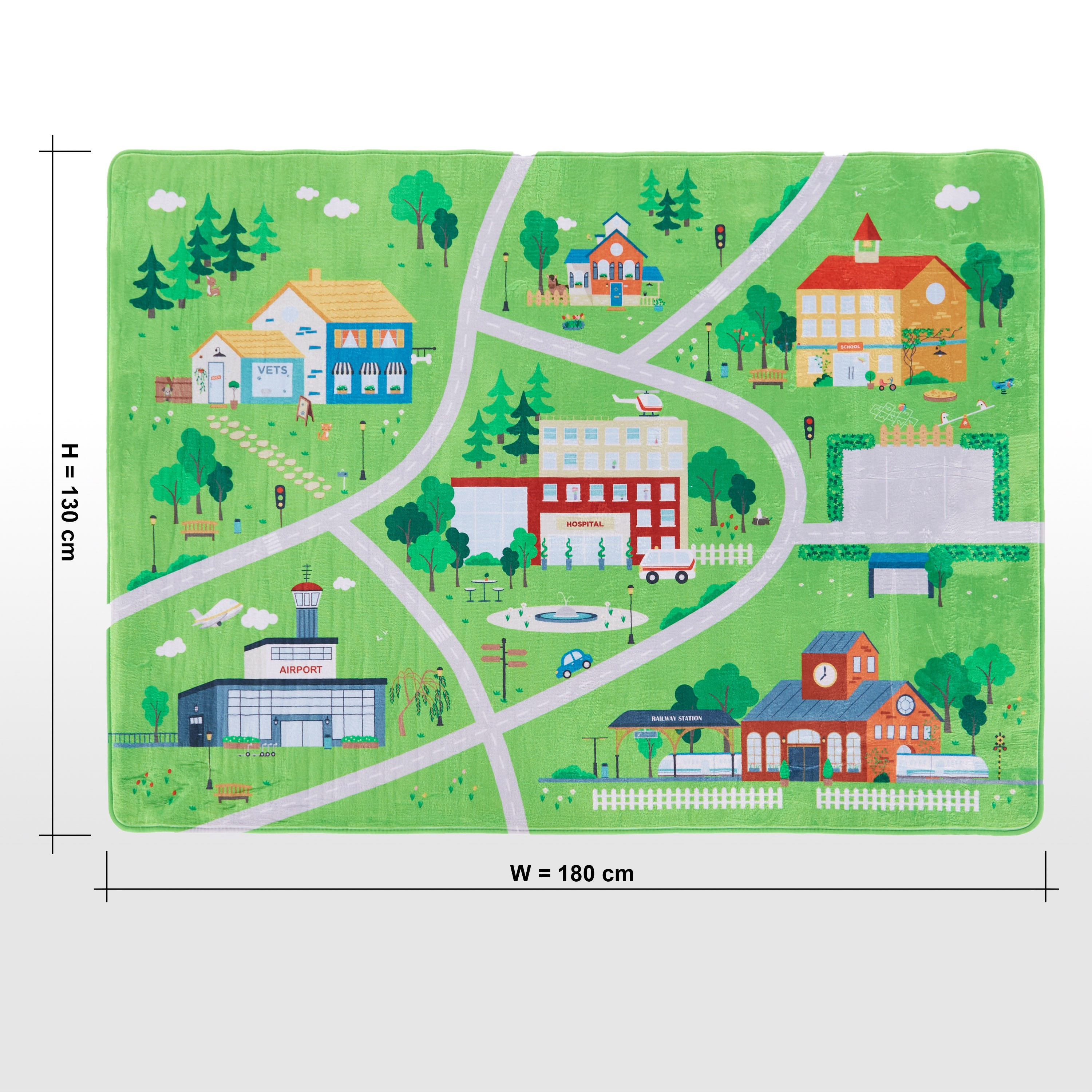 Modern City Life Ultra Soft Playmat - 130x180 cm-babyandkids-rugsandcarpets-playmats-image-3