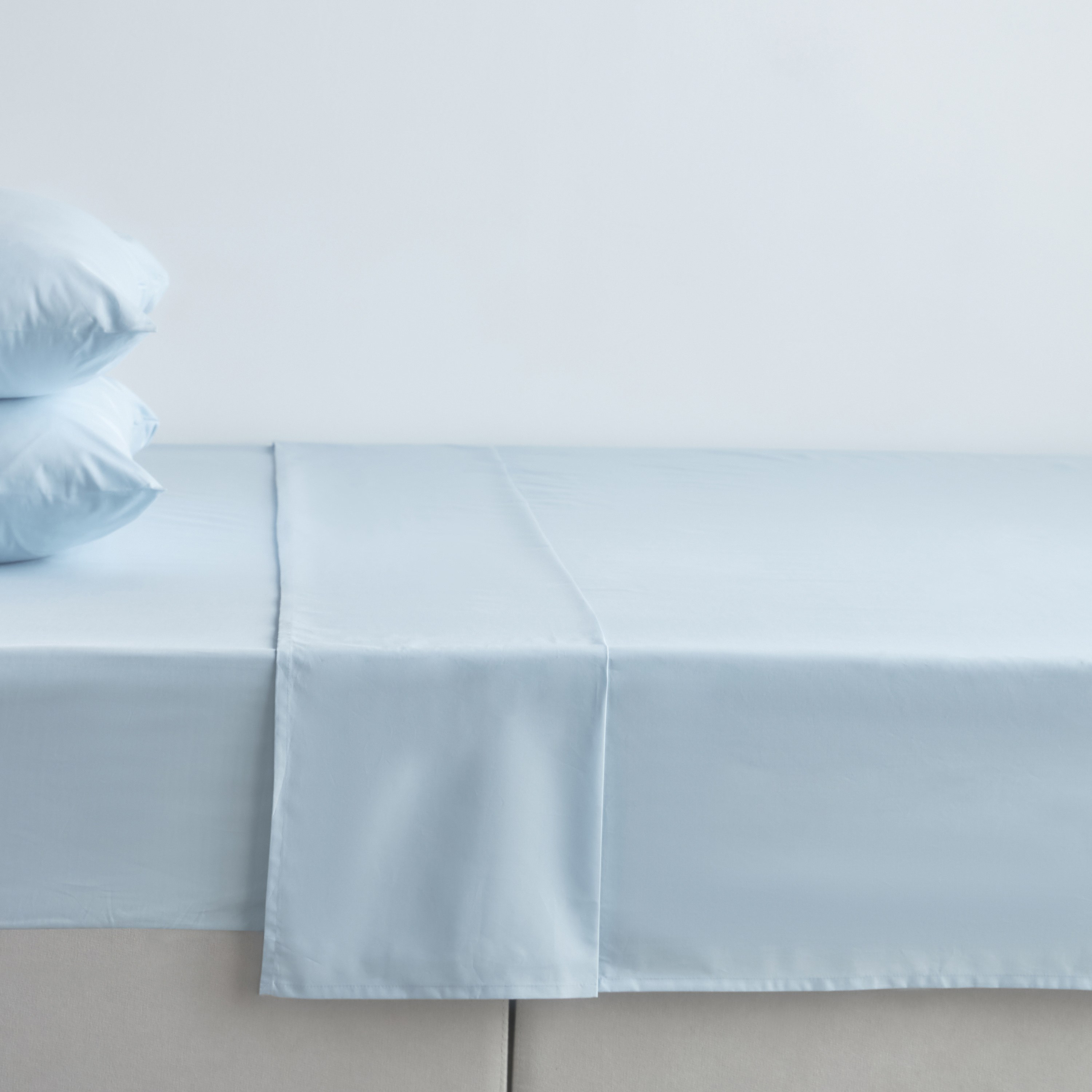 Serenity Cotton Percale 200 Thread Count Super King Flat Sheet - 260x270 cm-household-bedding-sheetsandpillowcases-flatsheets-image-1