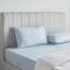 شرشف مطاطي كوين قطن بيركال عدد خيوط 200 - سيرينيتي - 160x200 سم-household-bedding-sheetsandpillowcases-fittedsheets-image-2
