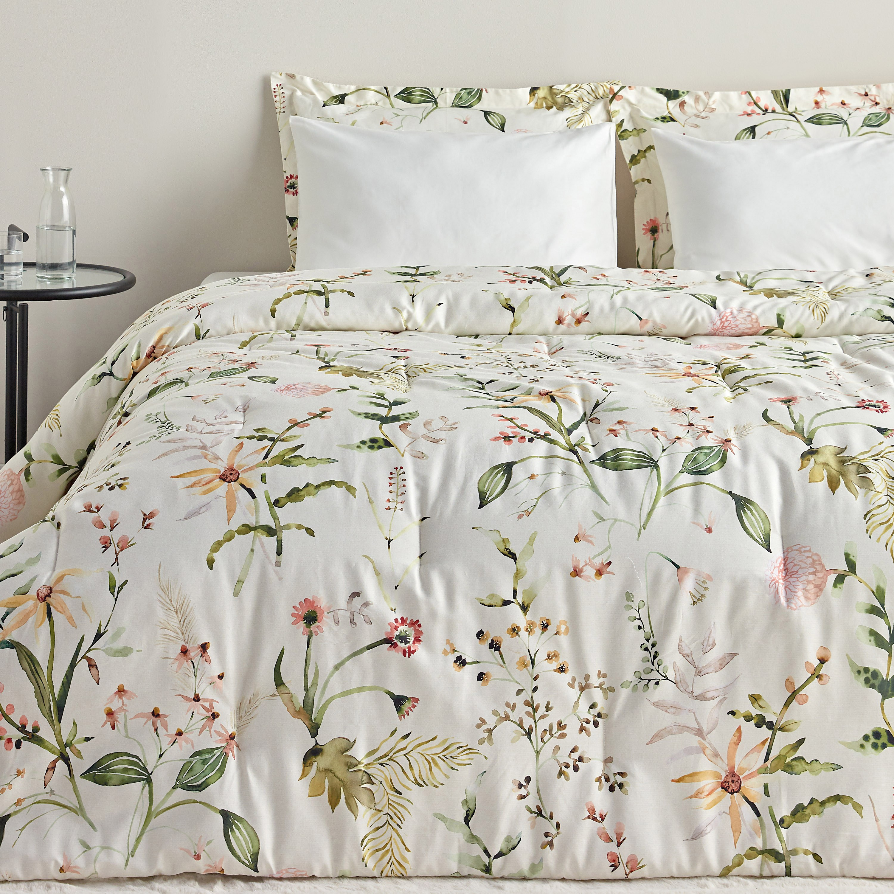 Amani Cotton Floral Printed 6-Piece Queen Comforter and Sheet Set - 200x240 cm-household-bedding-comfortersandbedspreads-bedinabag-image-2