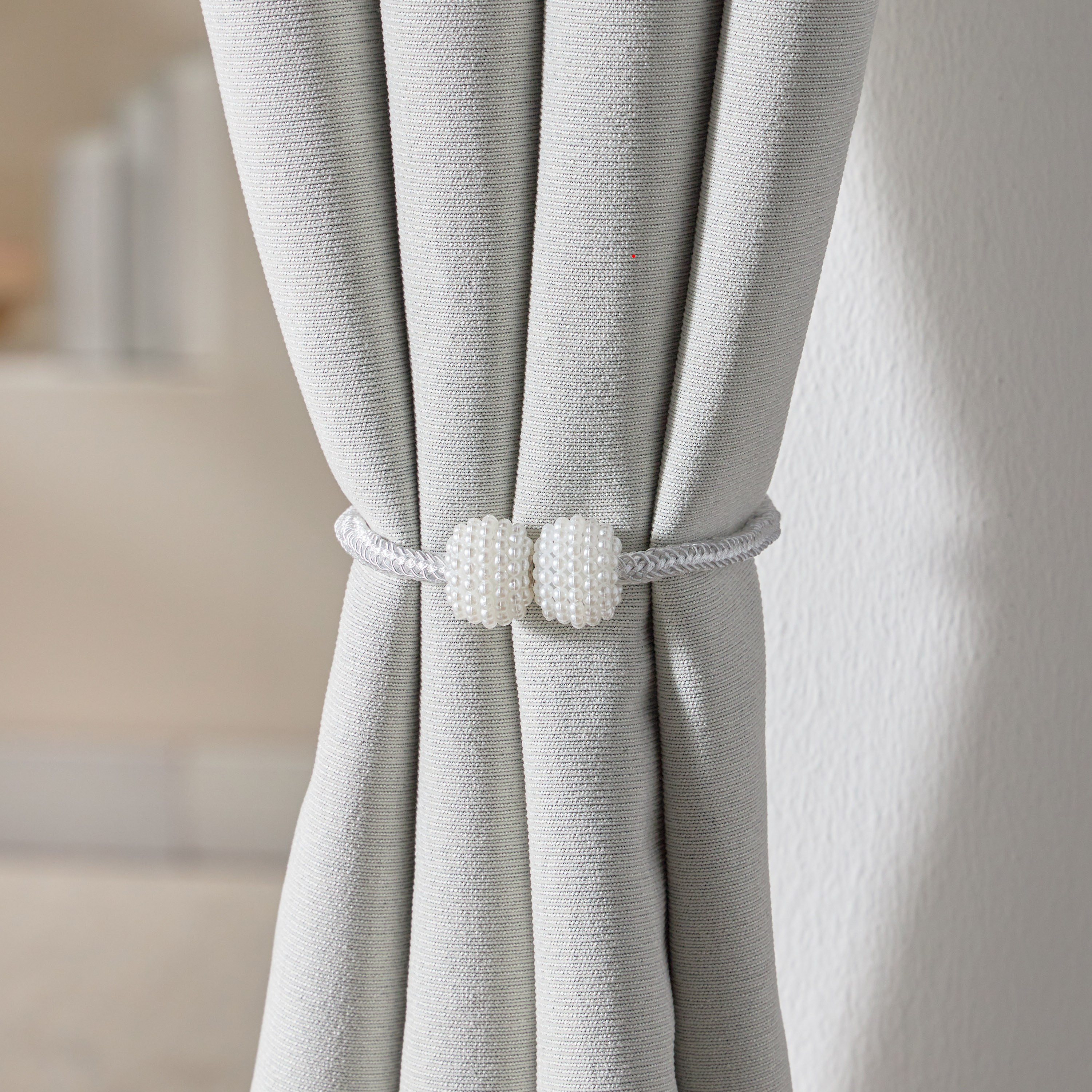 Pearl 2-Piece Curtain Tieback Set - 44 cm-household-windows-curtainrodsandaccessories-windowaccessories-image-1