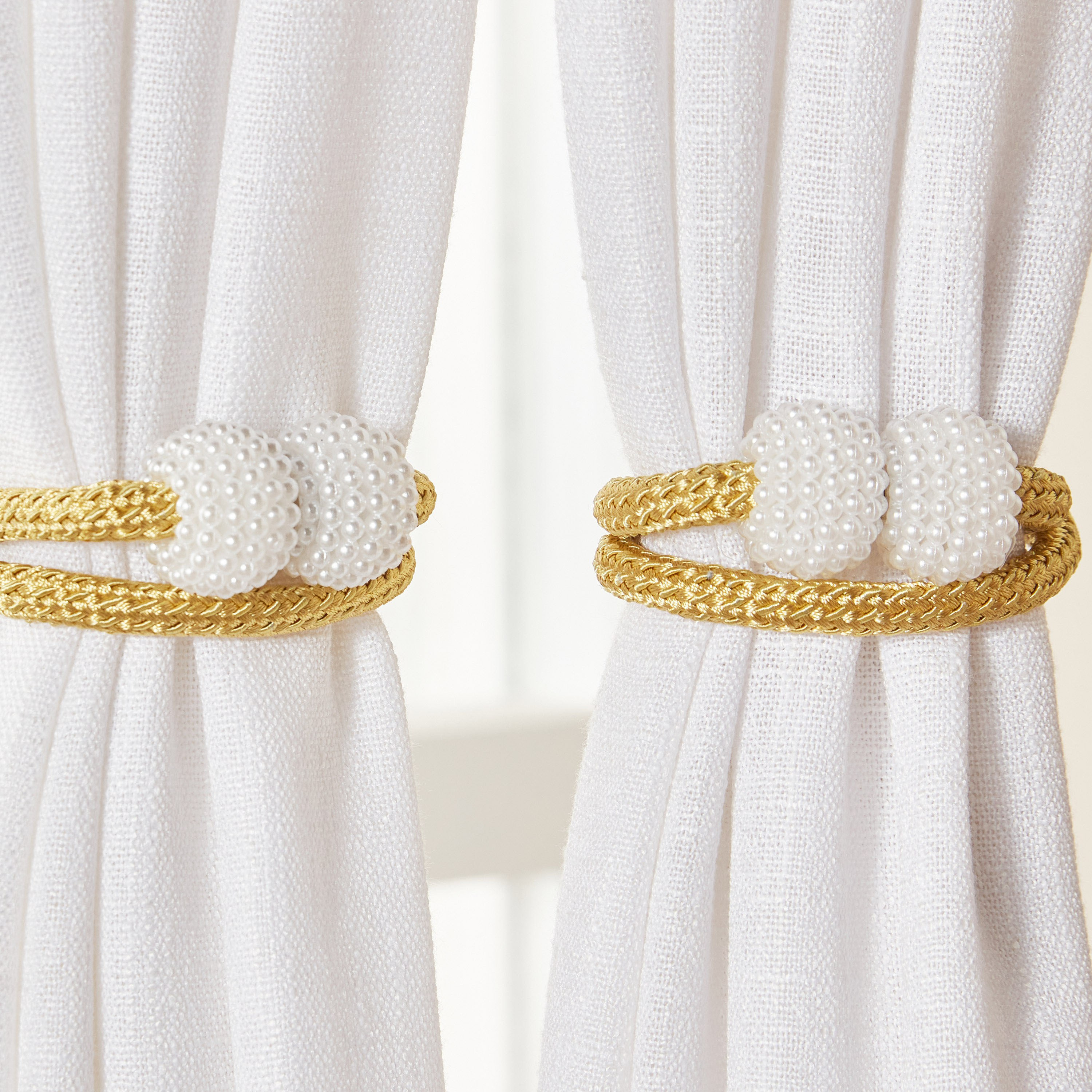 Pearl 2-Piece Curtain Tieback Set - 44 cm-household-windows-curtainrodsandaccessories-windowaccessories-image-2