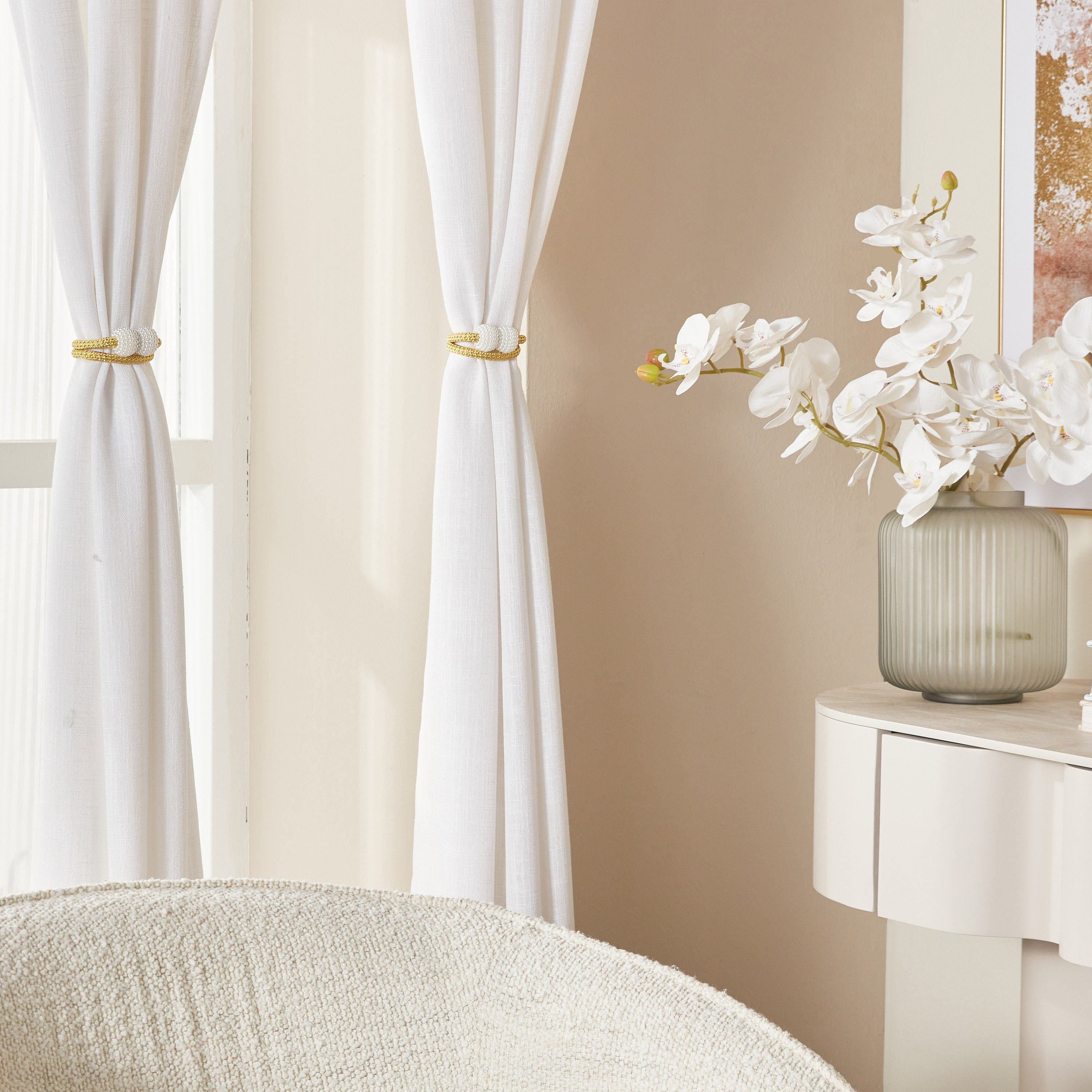 Pearl 2-Piece Curtain Tieback Set - 44 cm-household-windows-curtainrodsandaccessories-windowaccessories-image-3