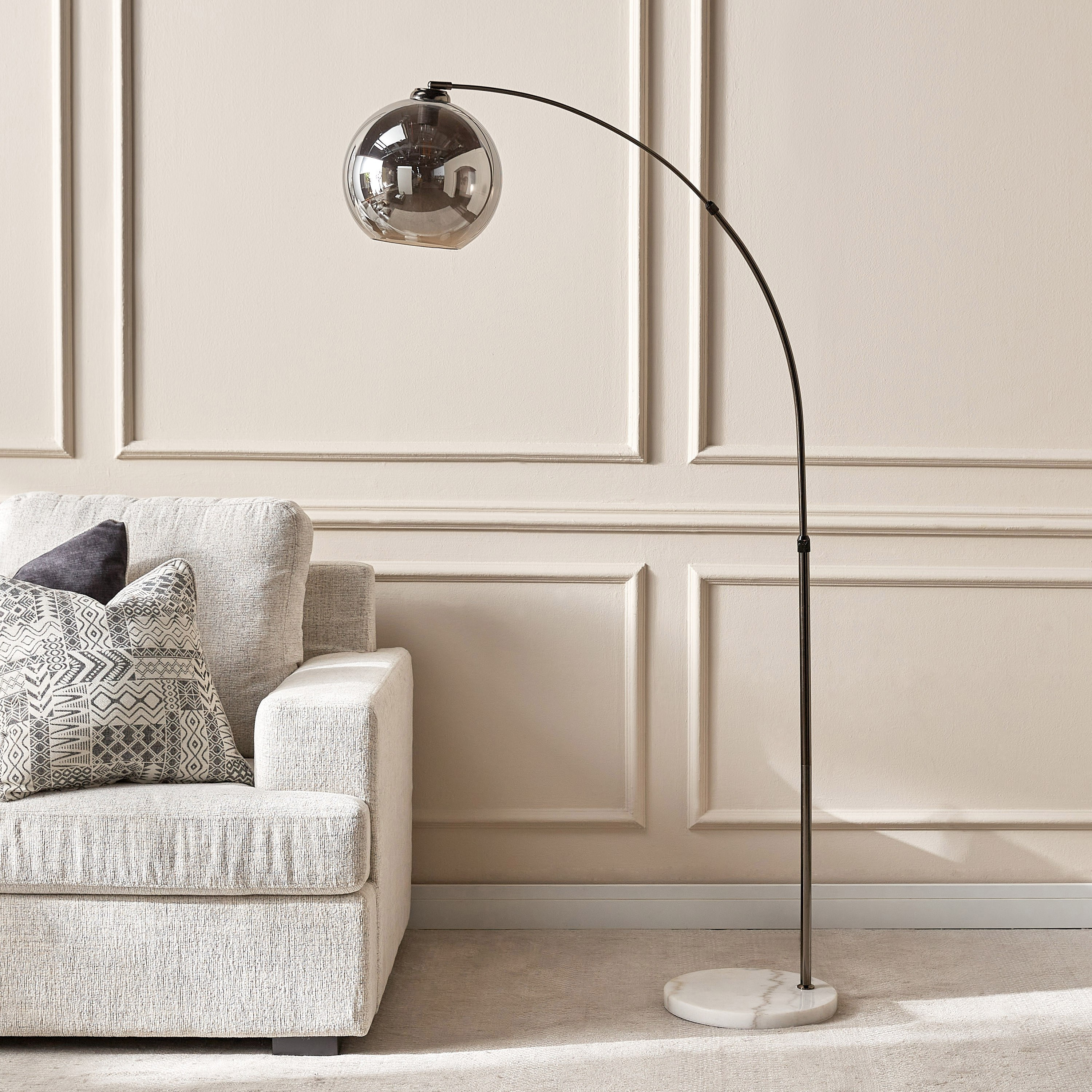 Scilly Arc Metal Floor Lamp - 185 cm-household-lighting-floorlamps-image-1