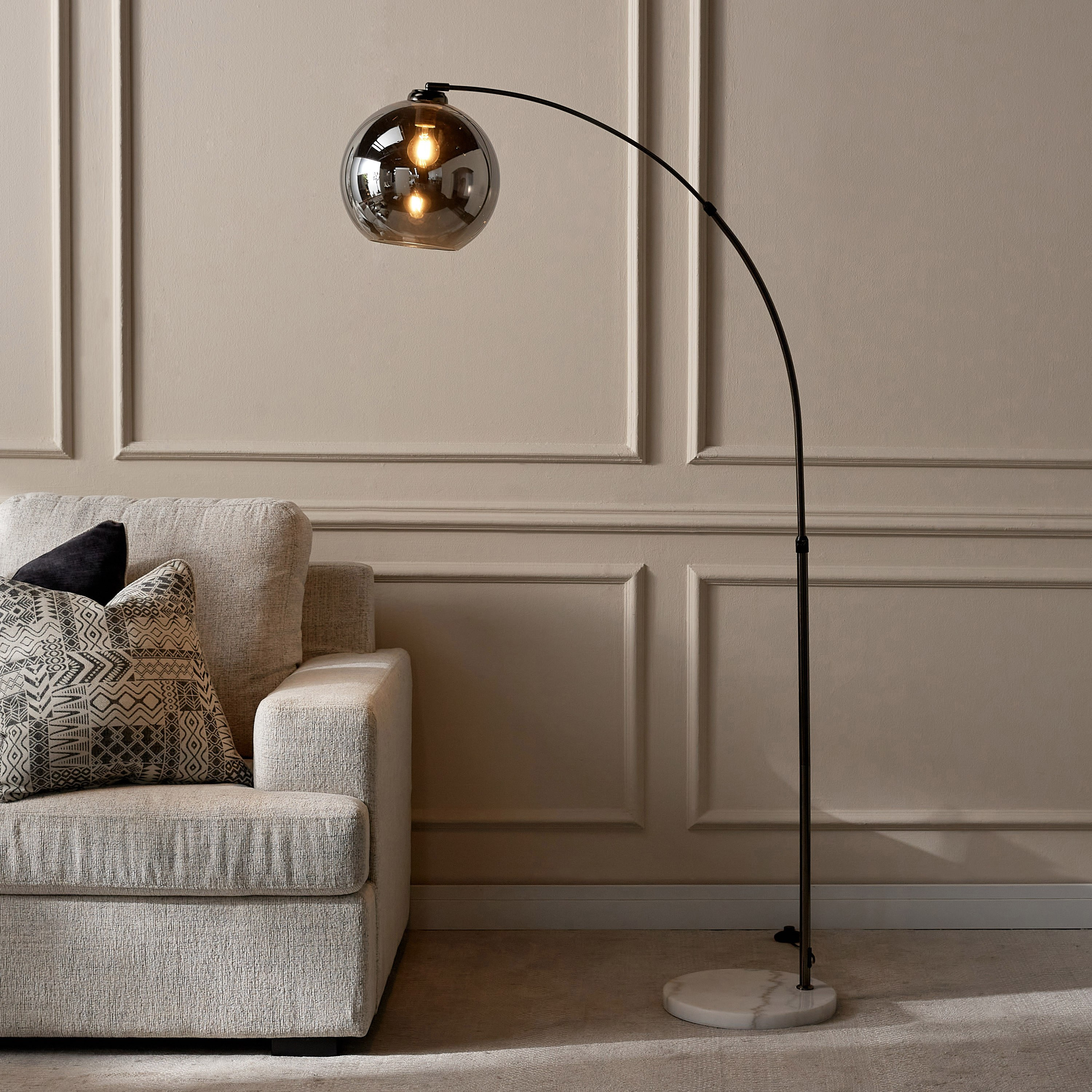 Scilly Arc Metal Floor Lamp - 185 cm-household-lighting-floorlamps-image-2
