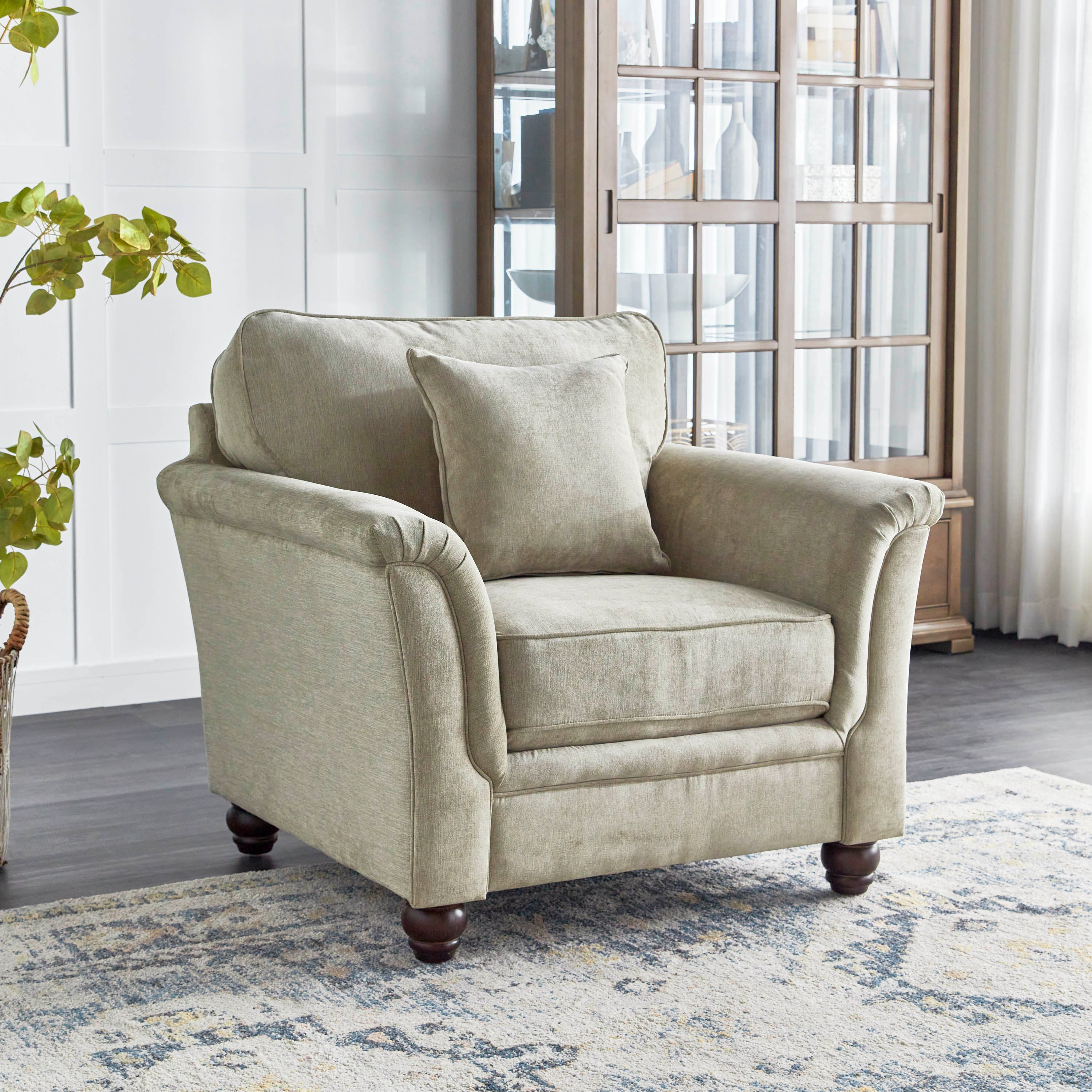 كرسي قماش بمساند ذراعين - لامسي-furniture-sofaandseating-armchairs-image-1
