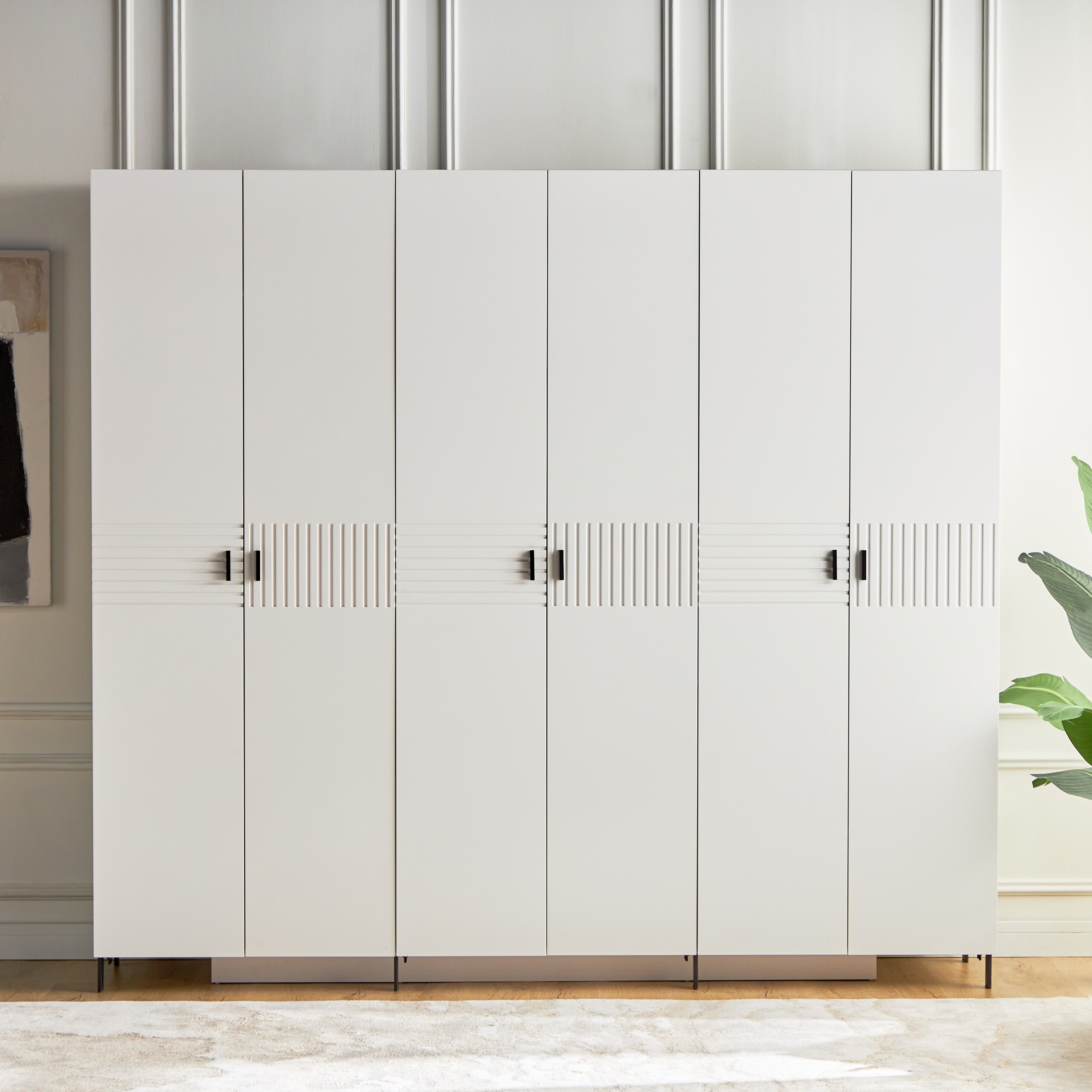 Stark 6-Door Wardrobe with Drawers-furniture-bedroom-wardrobes-image-2