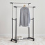 Megan Extendable Double Clothes Rail with Wheels-household-storage-storagesolutions-tallhangers-image-1