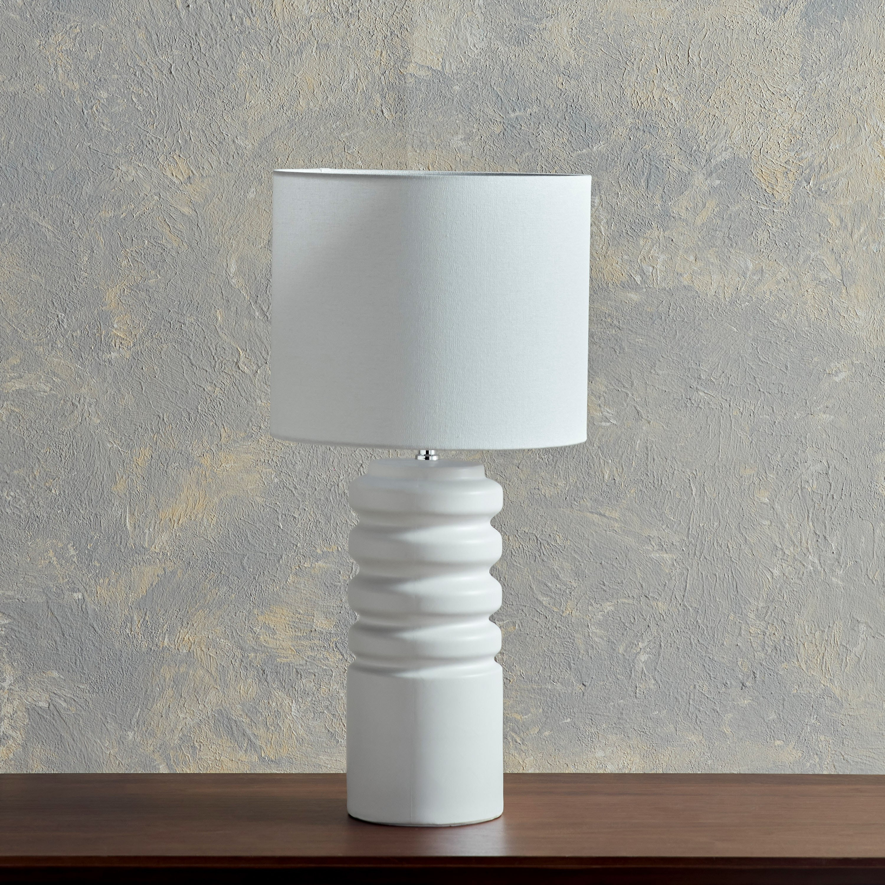 Tall white shop table lamps