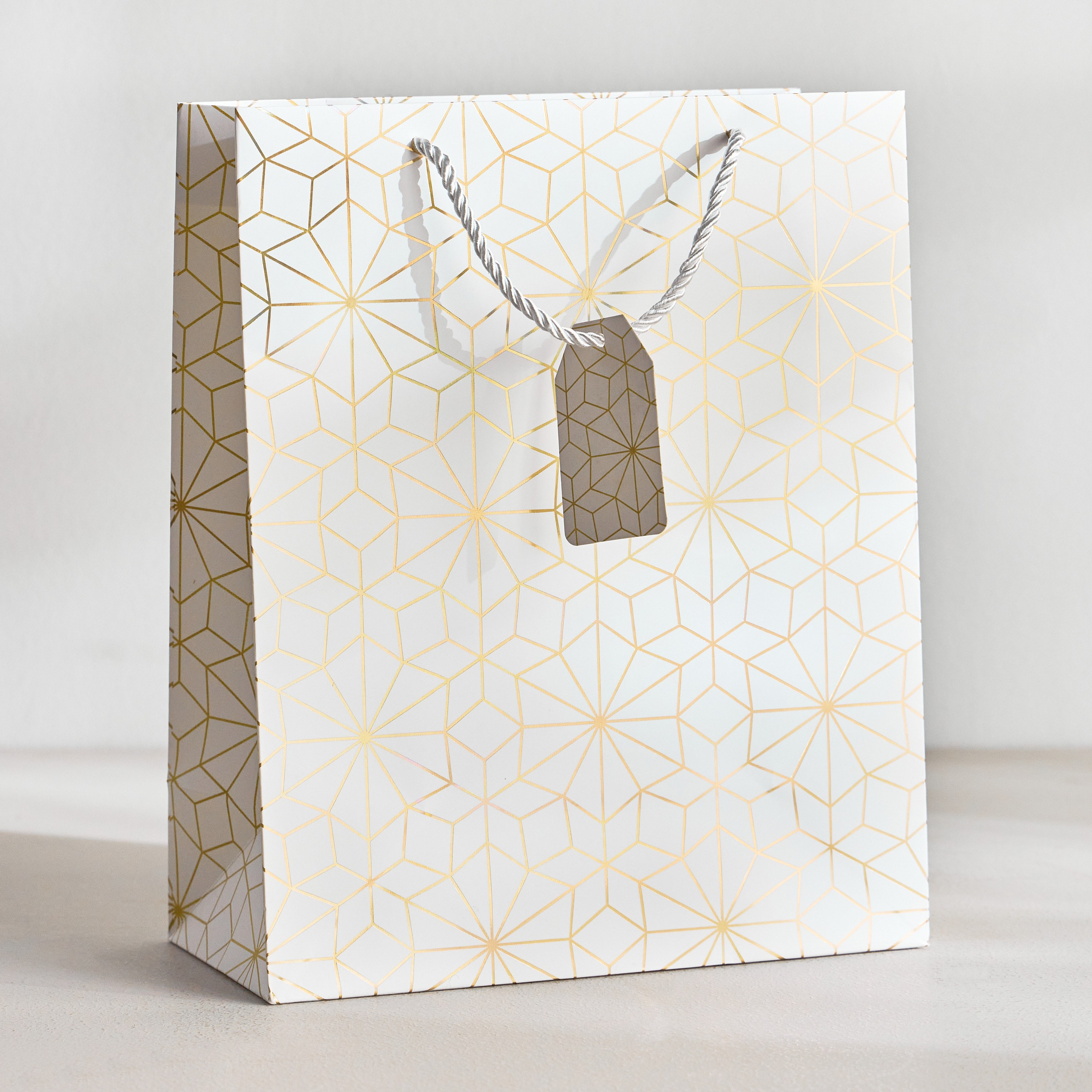 Nora Geometric Gift Bag - 26x32x13 cm