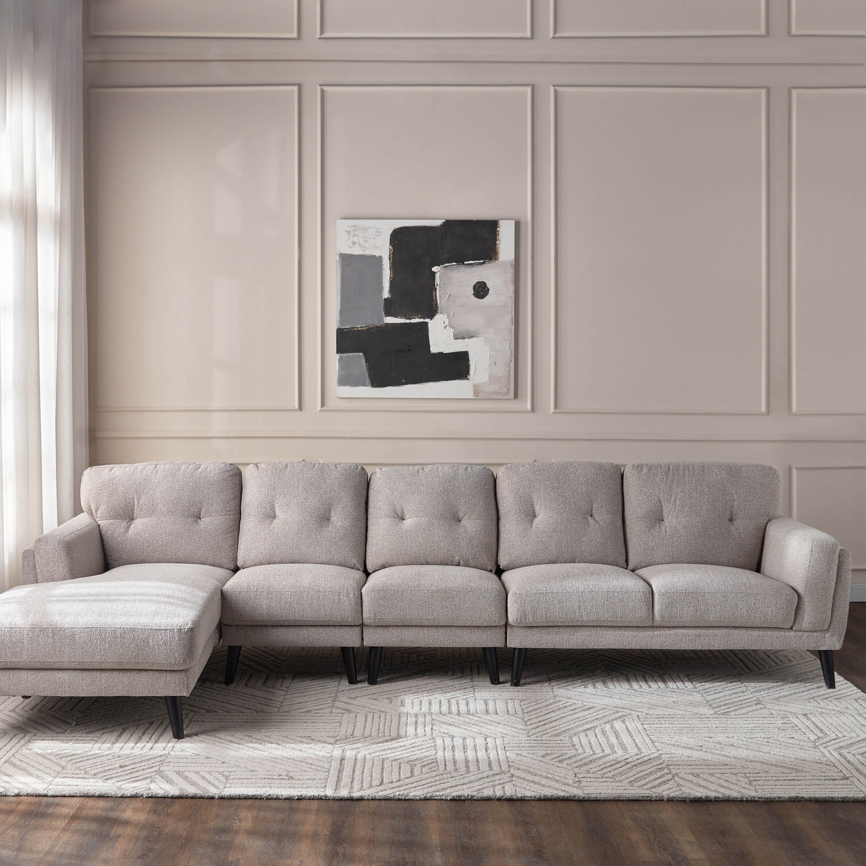 Fletcher 3-Seater Fabric Left Corner Sofa-furniture-sofaandseating-cornersofas-image-5
