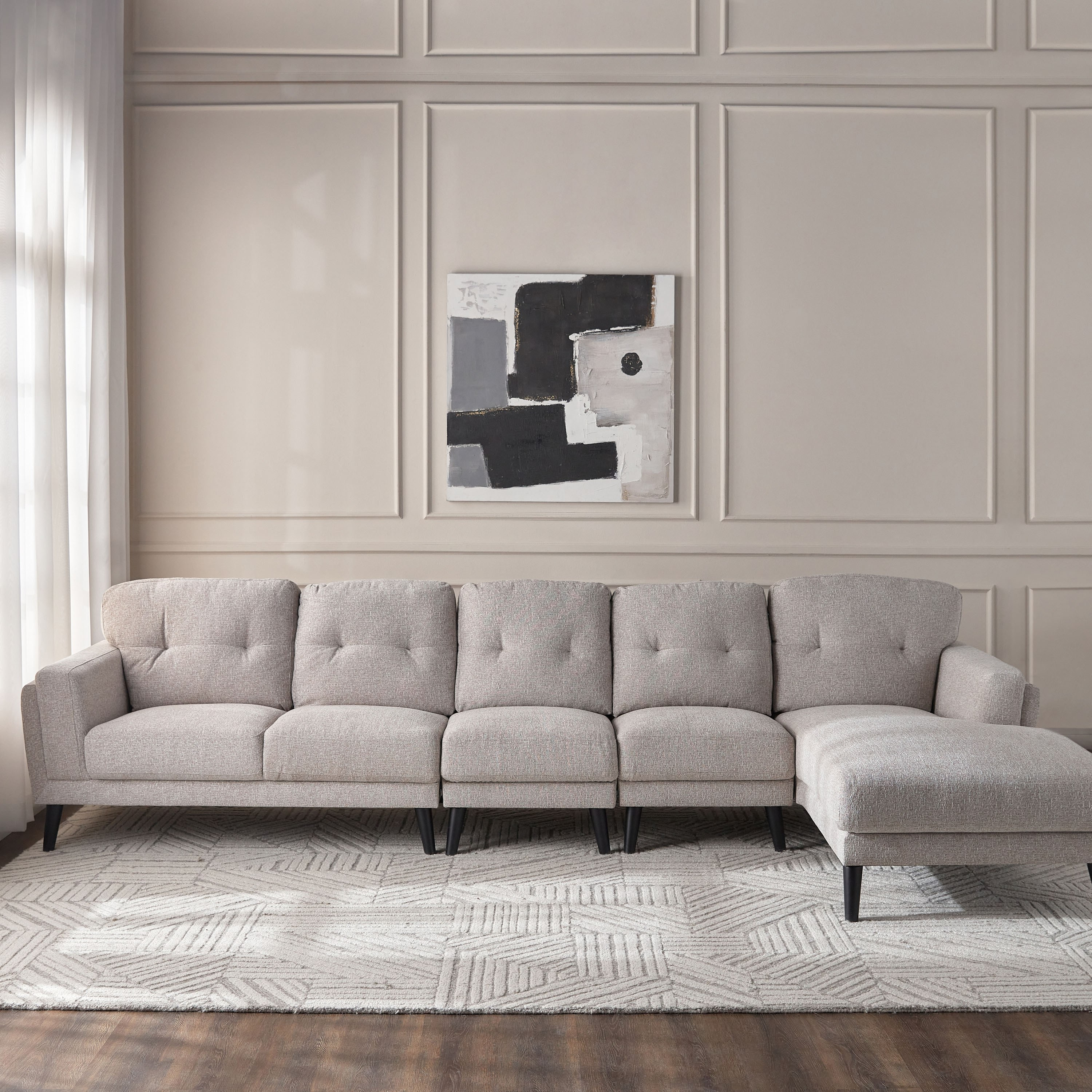 Fletcher 3-Seater Fabric Right Corner Sofa-furniture-sofaandseating-cornersofas-image-4