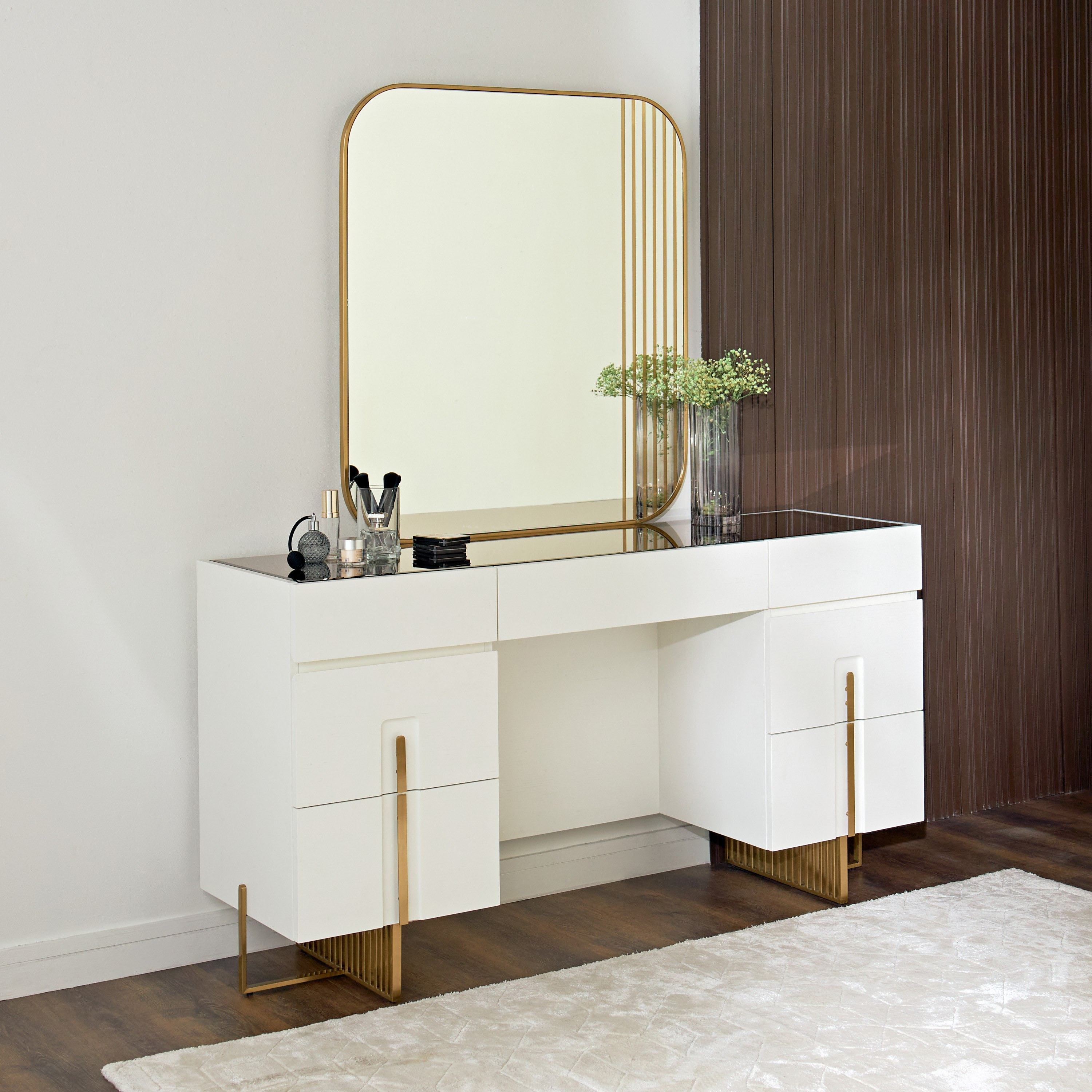 Donny Oak Dressing Table Mirror - Furniture from Home Centre Direct UK