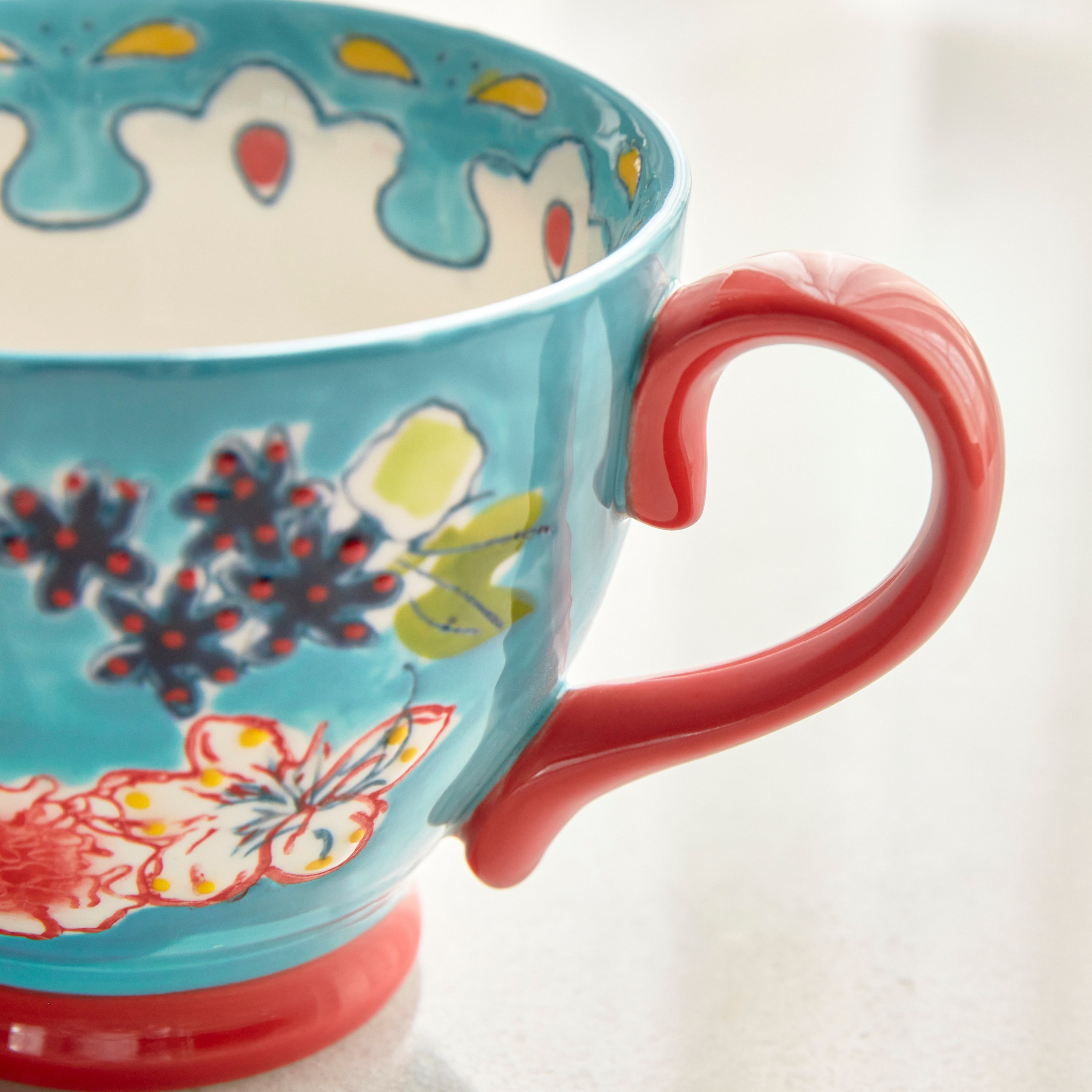 Artful Bloom Stoneware Mug - 500 ml-household-dining-teaandcoffee-mugsandcups-image-4