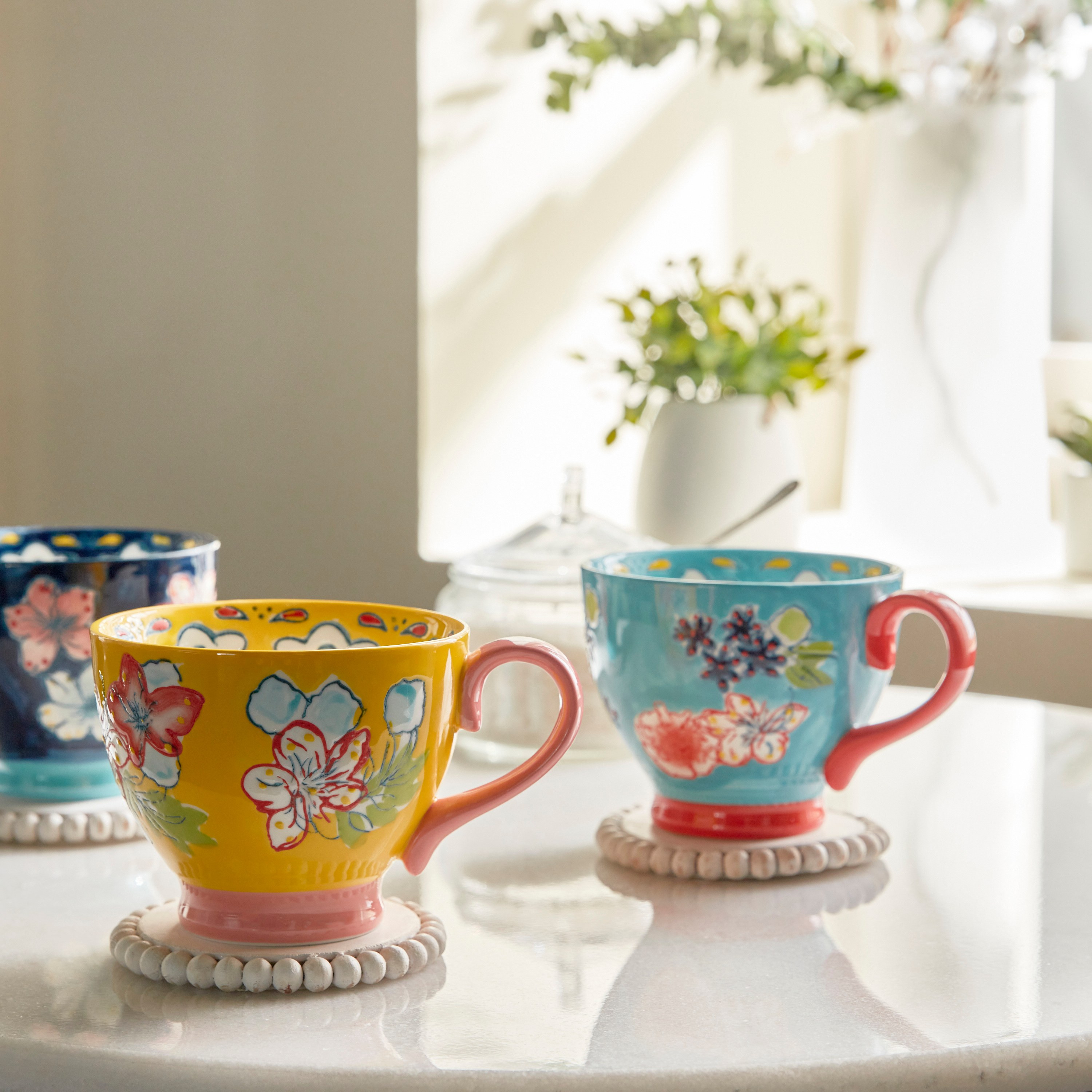 Artful Bloom Stoneware Mug - 500 ml-household-dining-teaandcoffee-mugsandcups-image-5