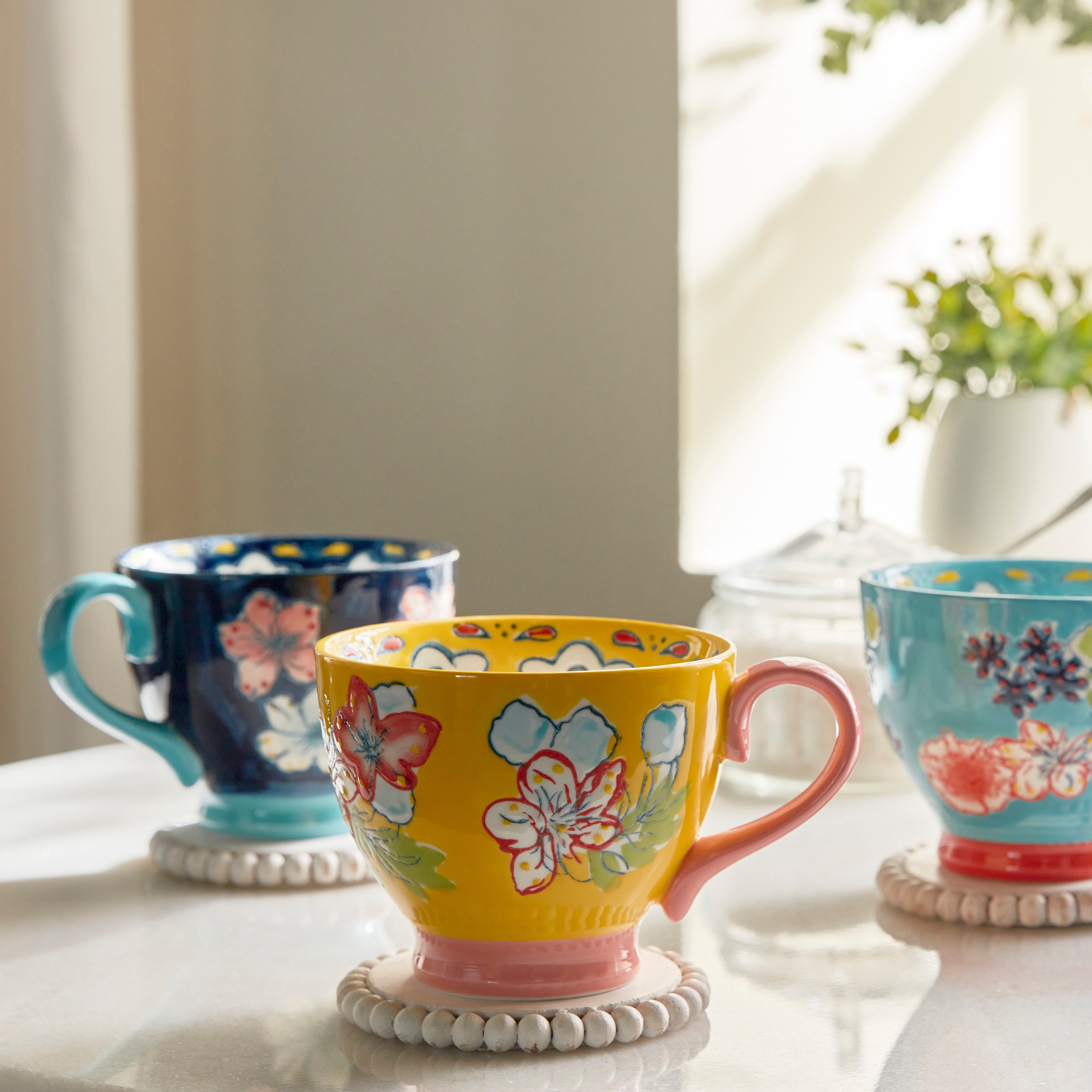 Artful Bloom Stoneware Mug - 500 ml-household-dining-teaandcoffee-mugsandcups-image-5