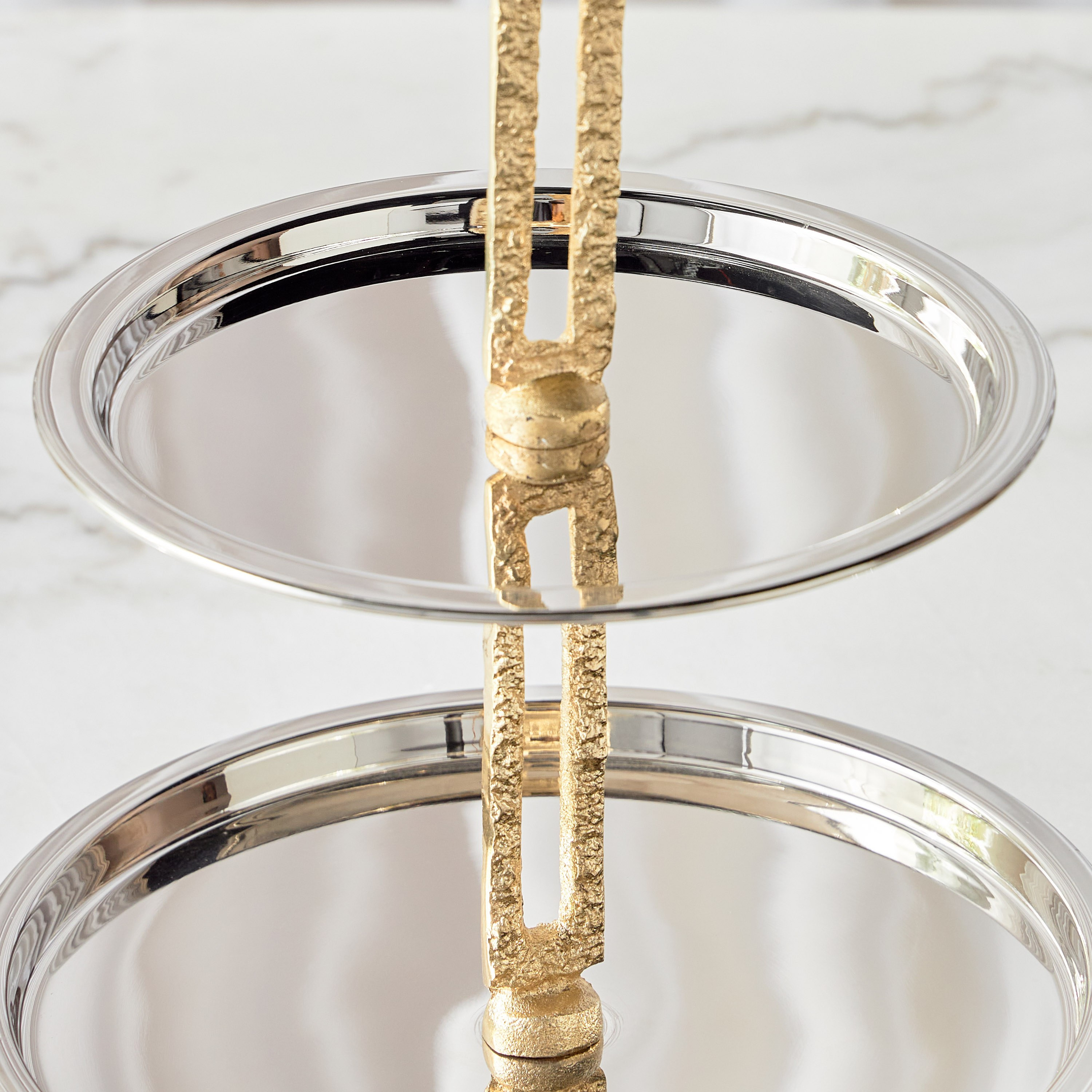 حامل كيك بطابقين - بيجو - 32 سم-household-dining-serveware-cakestands-image-3