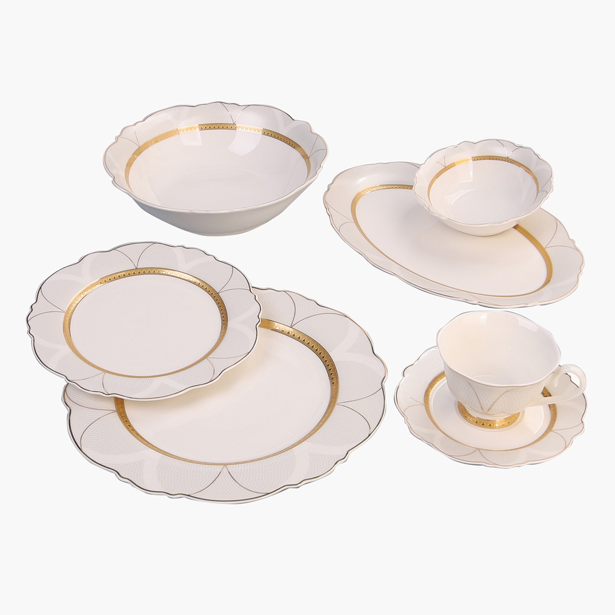 Zahra 32-Piece Porcelain Dinner Set - Serves 6-household-dining-dinnerware-dinnersets-image-2