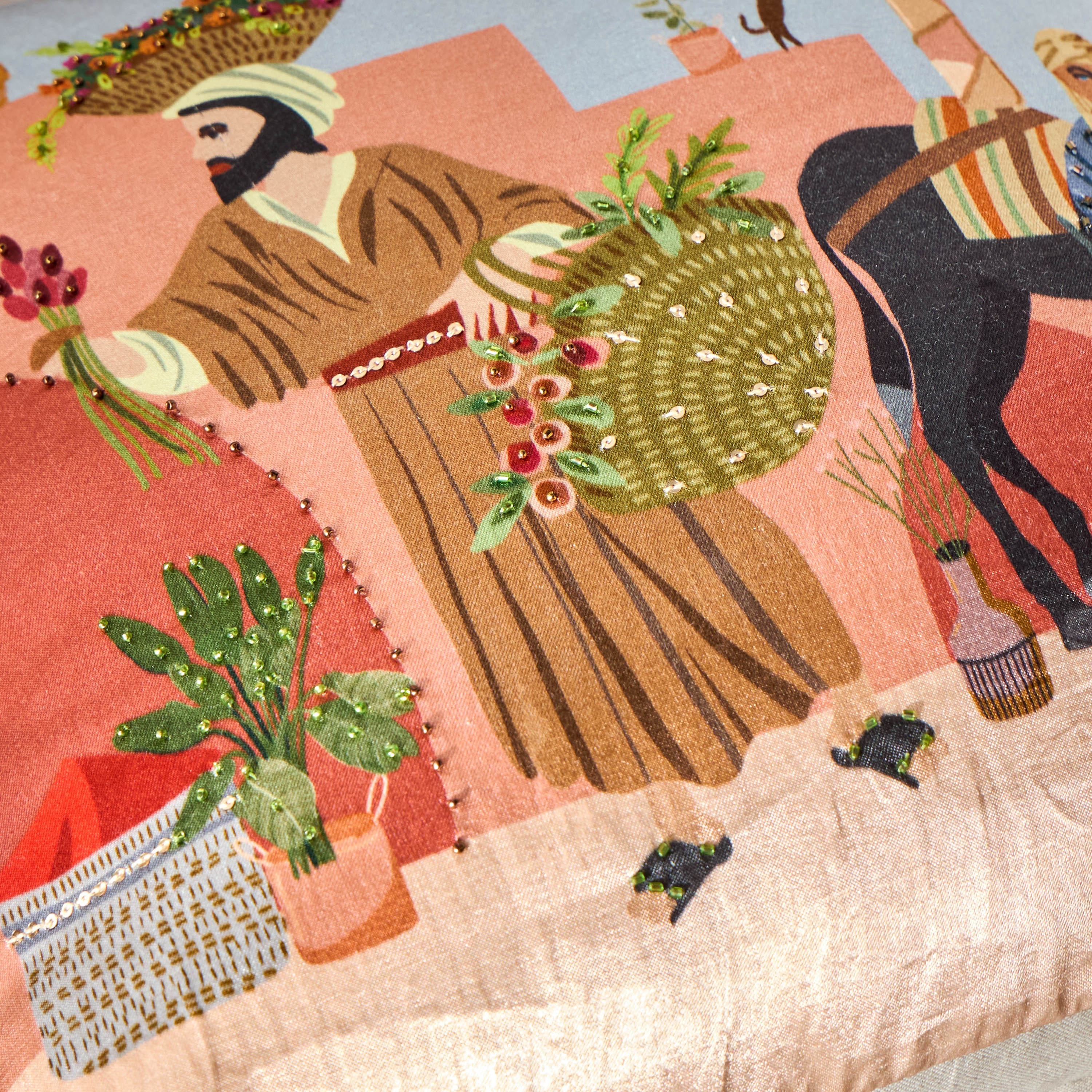 Arabian Filled Cushion - 45x45 cm-household-cushionsandthrows-filledcushions-decorativecushions-image-2