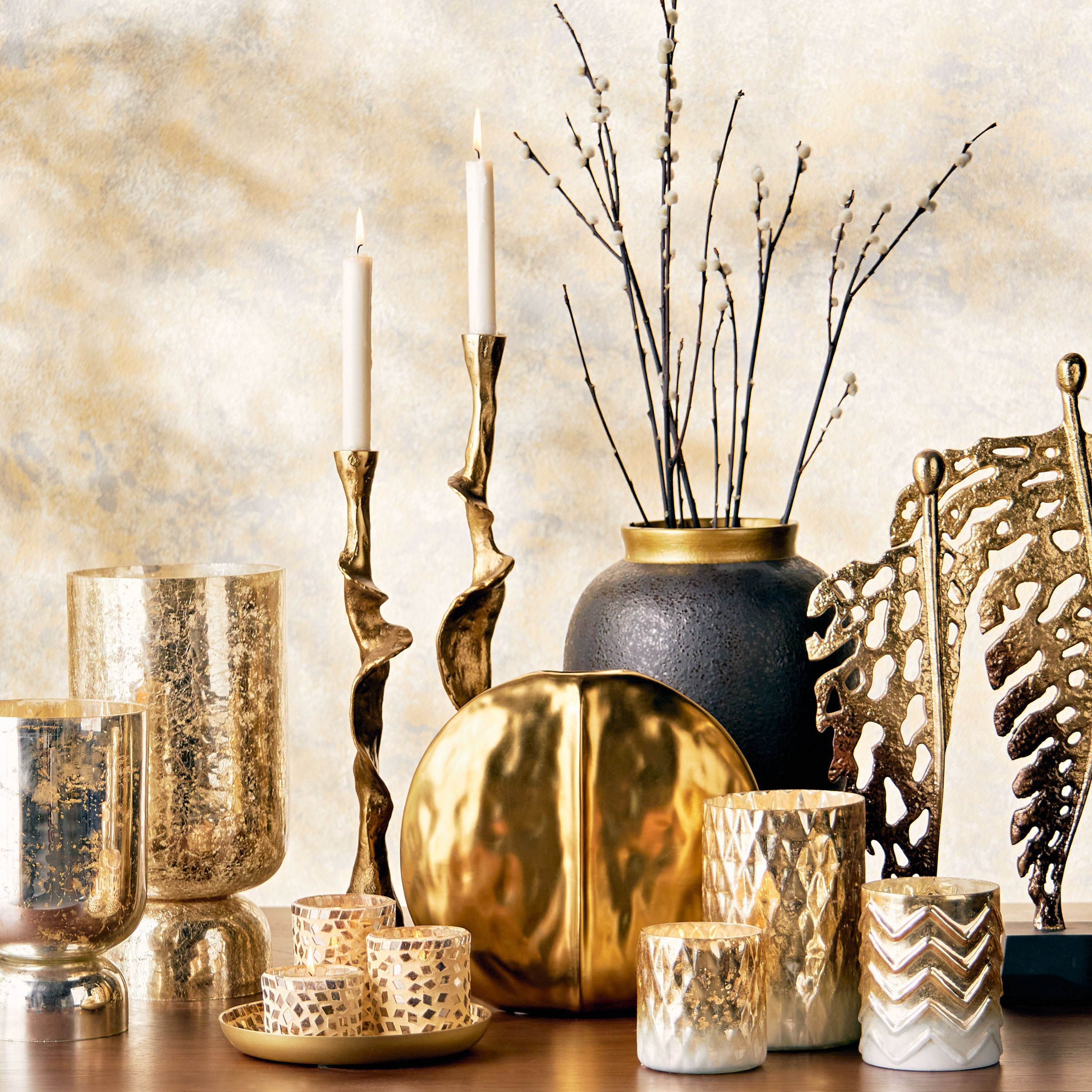 Modern Nomad Dune Taper Candleholder-household-decor-candleholdersandlanterns-image-3