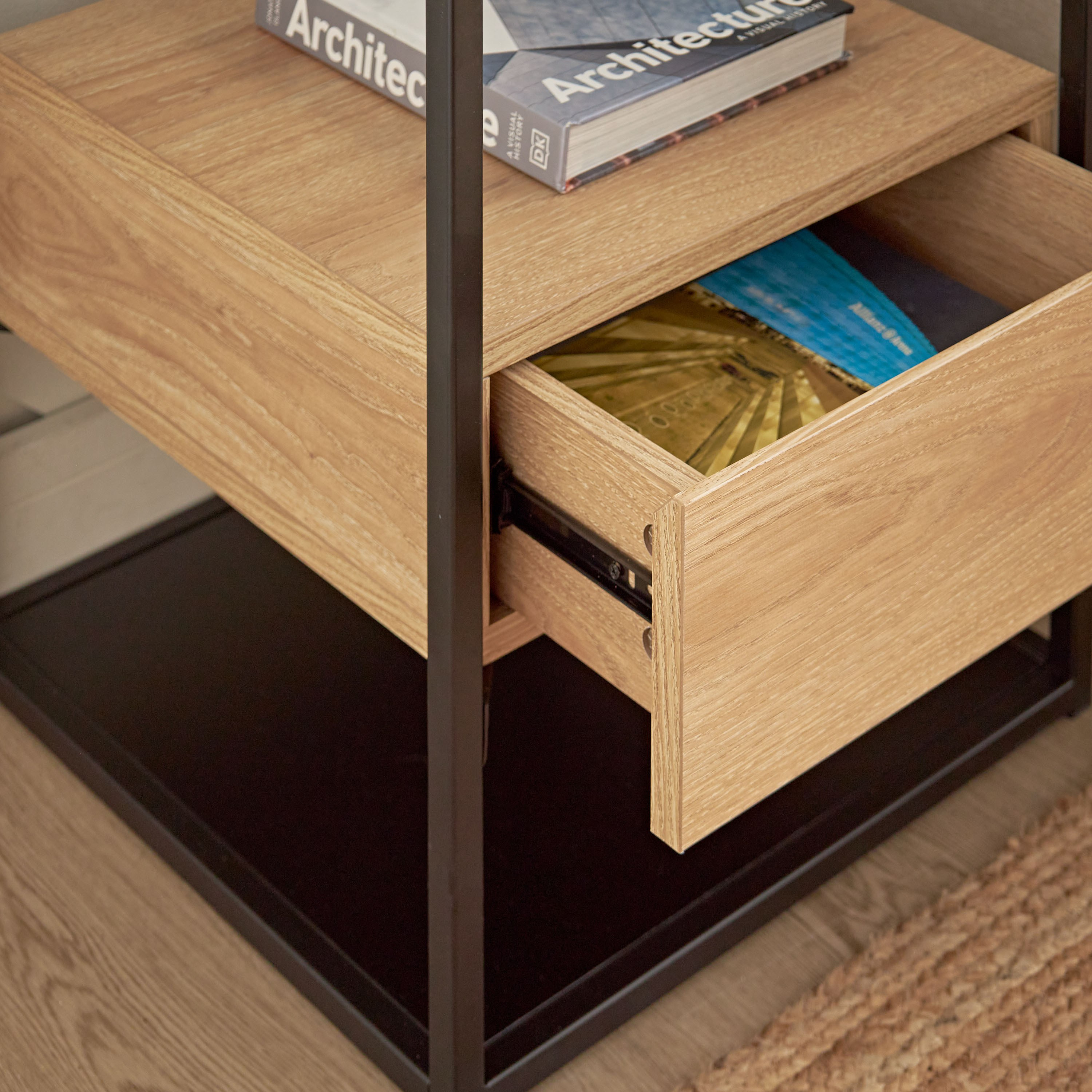 طاولة جانبية بسطح زجاجي - أندرس-furniture-livingroom-sideandendtables-image-3